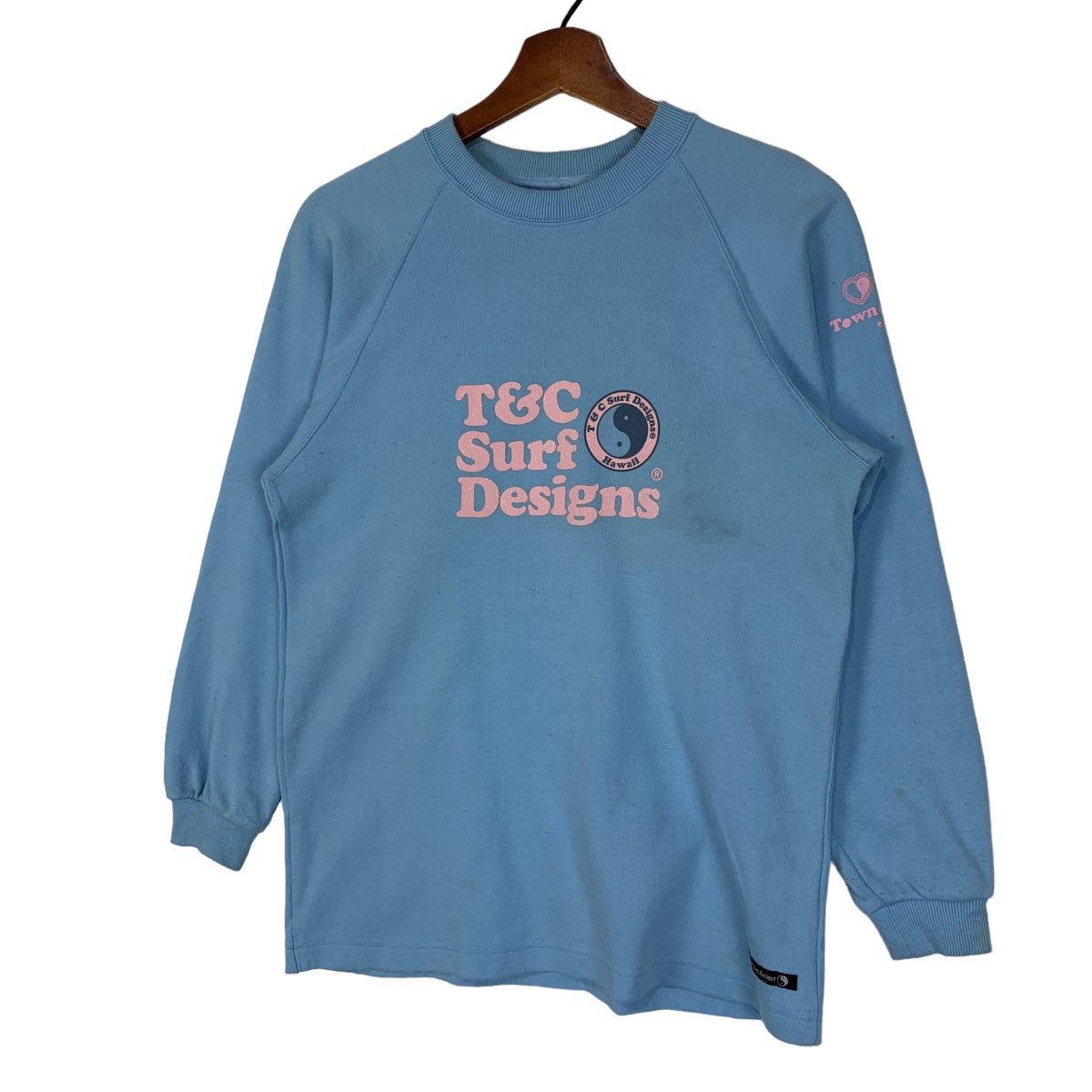 Vintage Vintage T&C Surf Sweatshirt Big Logo Size M / US 6-8 / IT 42-44 - 3 Thumbnail