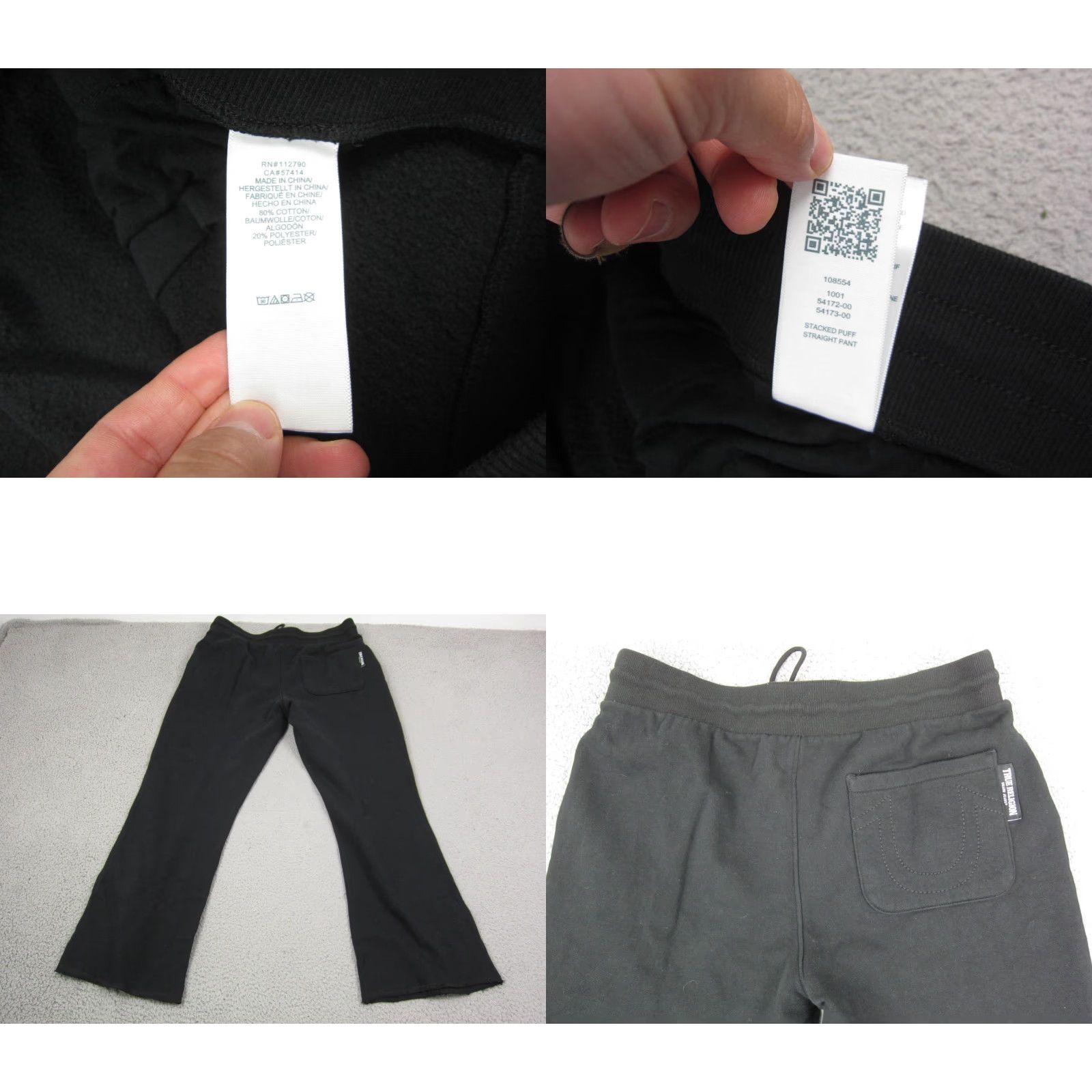 True Religion True Religion Sweatpants Mens XL Black Straight Logo 90s Vintage Not N/A Size US 36 / EU 52 - 8 Thumbnail