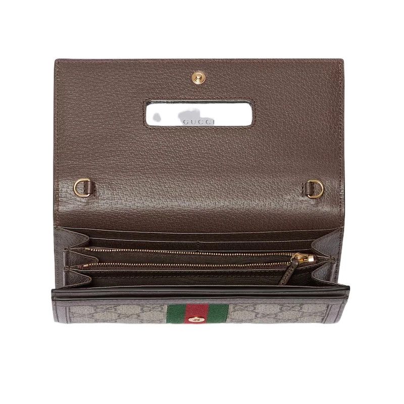 Gucci Gucci Ophidia $1070 B/E GG Chain Wallet New Auth Size ONE SIZE - 5 Thumbnail