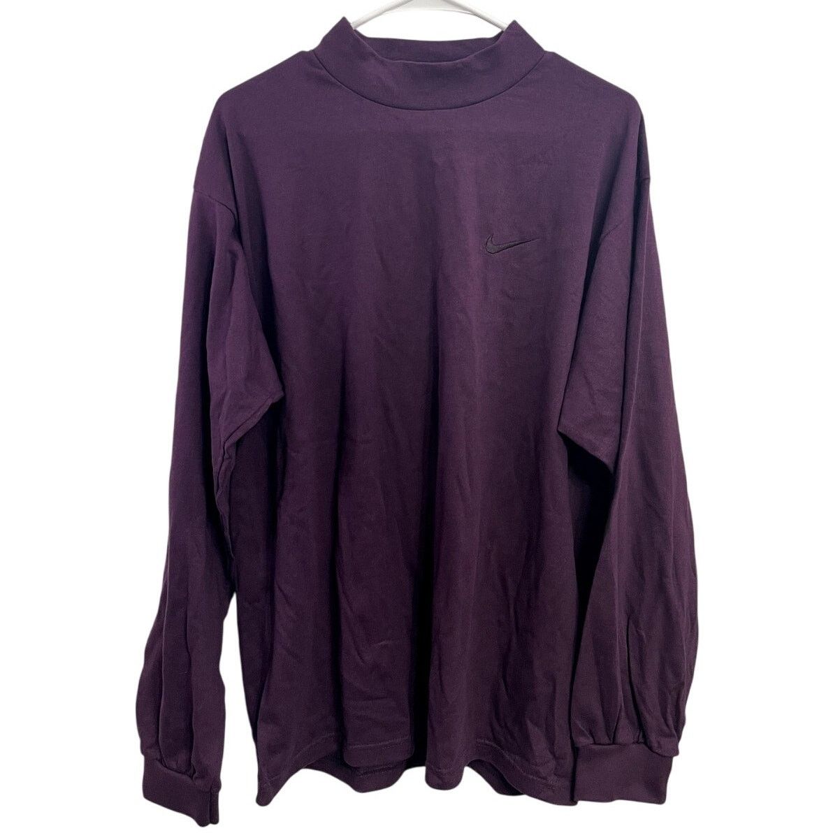 Vintage 90s Deadstock Nike Purple Long Sleeve Shirt Size M