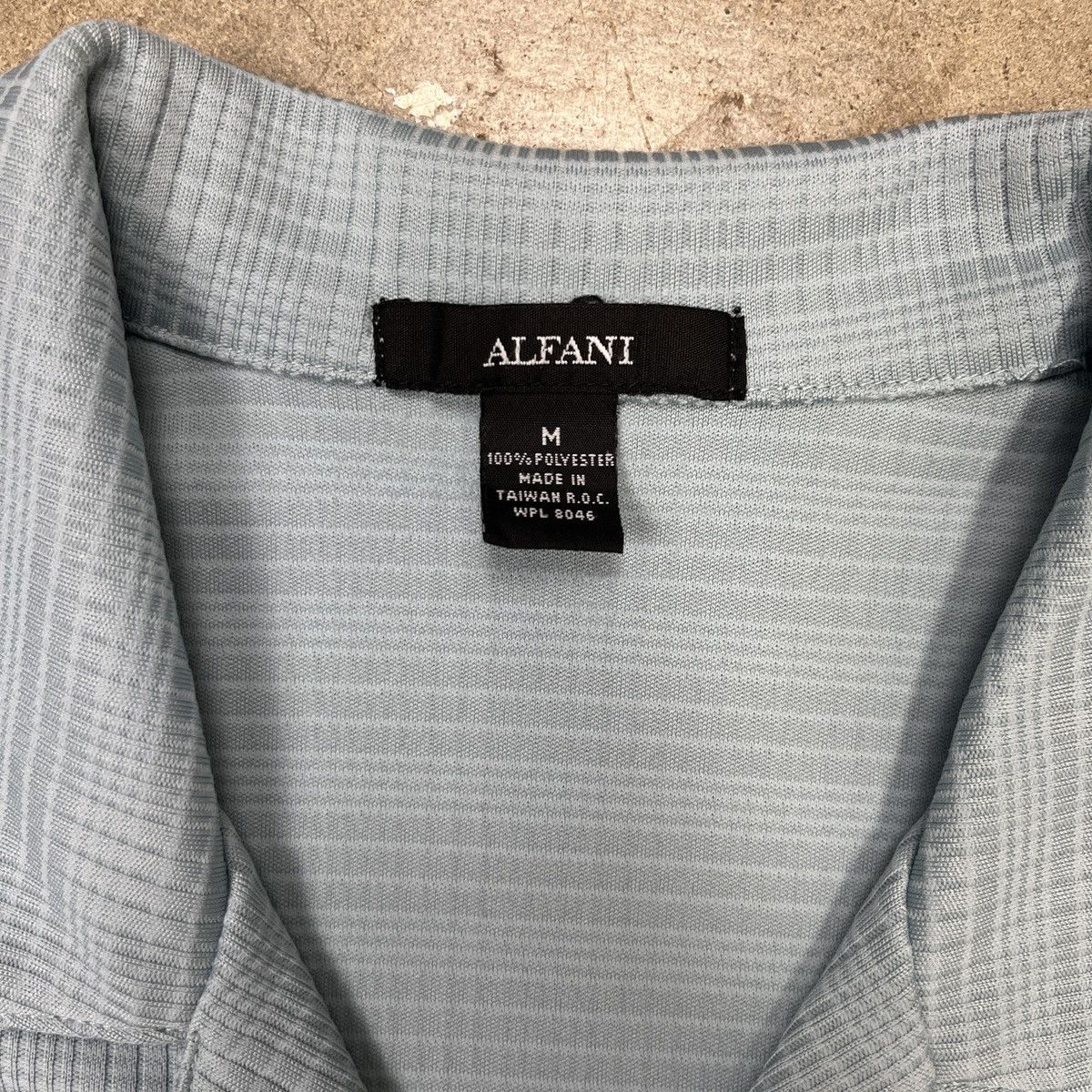 Alfani × Vintage Vintage Alfani Camp Collar Short Sleeve Button Shirt Medium Size US M / EU 48-50 / 2 - 3 Thumbnail