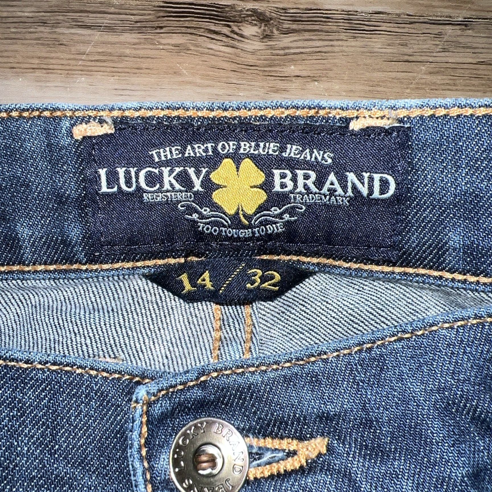 Lucky Brand Lucky Brand Sofia Straight Blue Jeans Womens 14/32 Regular Size Blue Jeans Womens Size 36" / US 14 / IT 50 - 5 Thumbnail
