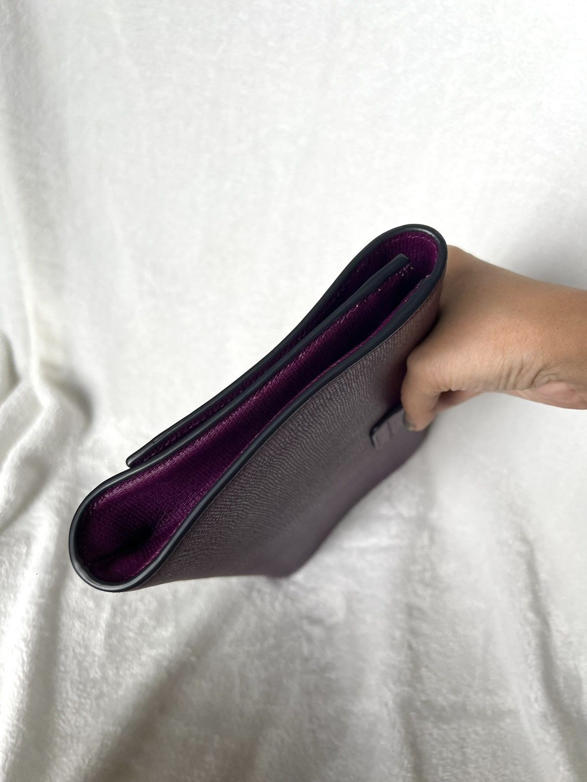 Yves Saint Laurent Saint Laurent Chyc Clutch – Purple Size ONE SIZE - 5 Thumbnail