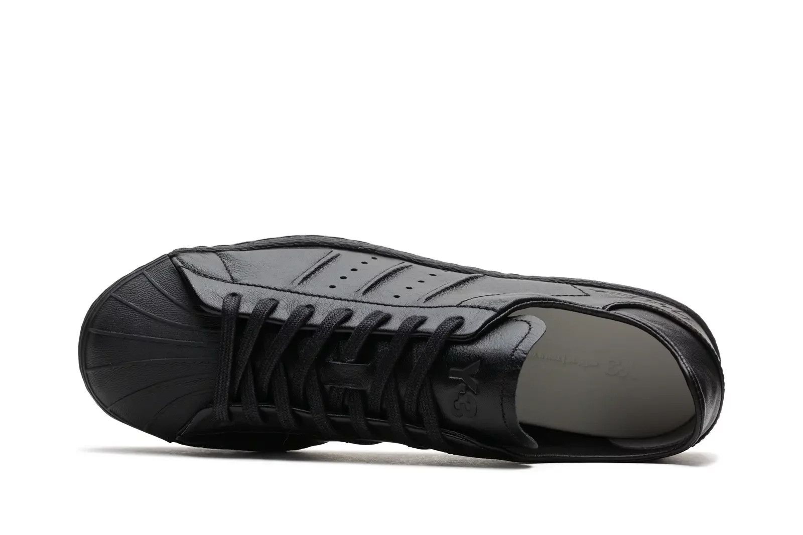 Adidas × Y-3 o1mle042 Triple Low-Top Sneakers in Black Size US 9.5 / EU 42-43 - 2 Thumbnail