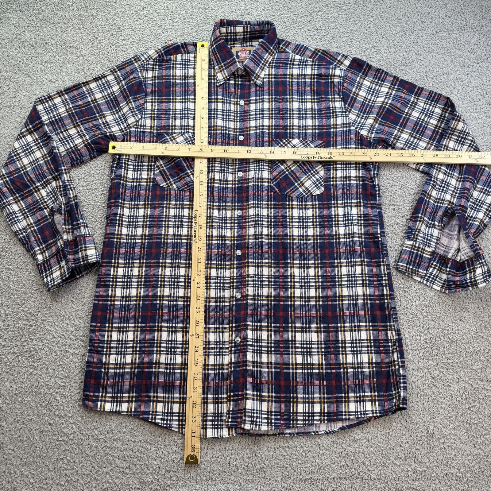 American Edition Vintage American Edition Plaid Flannel Shirt Mens Button Up Size US L / EU 52-54 / 3 - 3 Thumbnail
