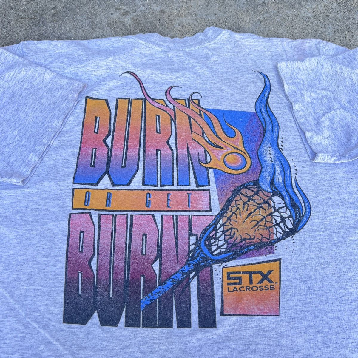 Vintage Vintage 90s STX Lacrosse Graphic Promo Tee XL Size US XL / EU 56 / 4 - 1 Thumbnail