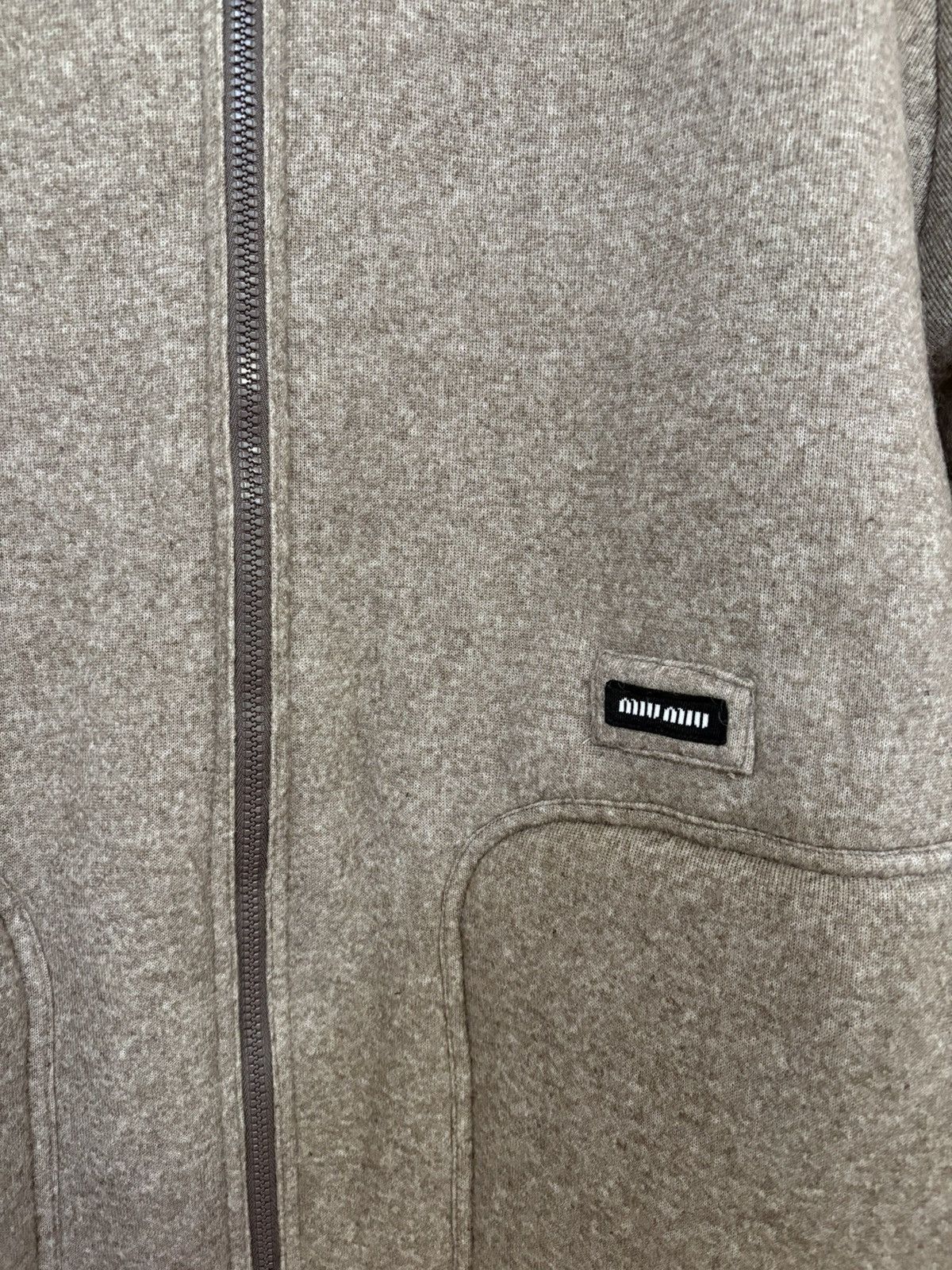 Miu Miu FW25 Fleece Logo Bomber Jacket Size US L / EU 52-54 / 3 - 2 Thumbnail