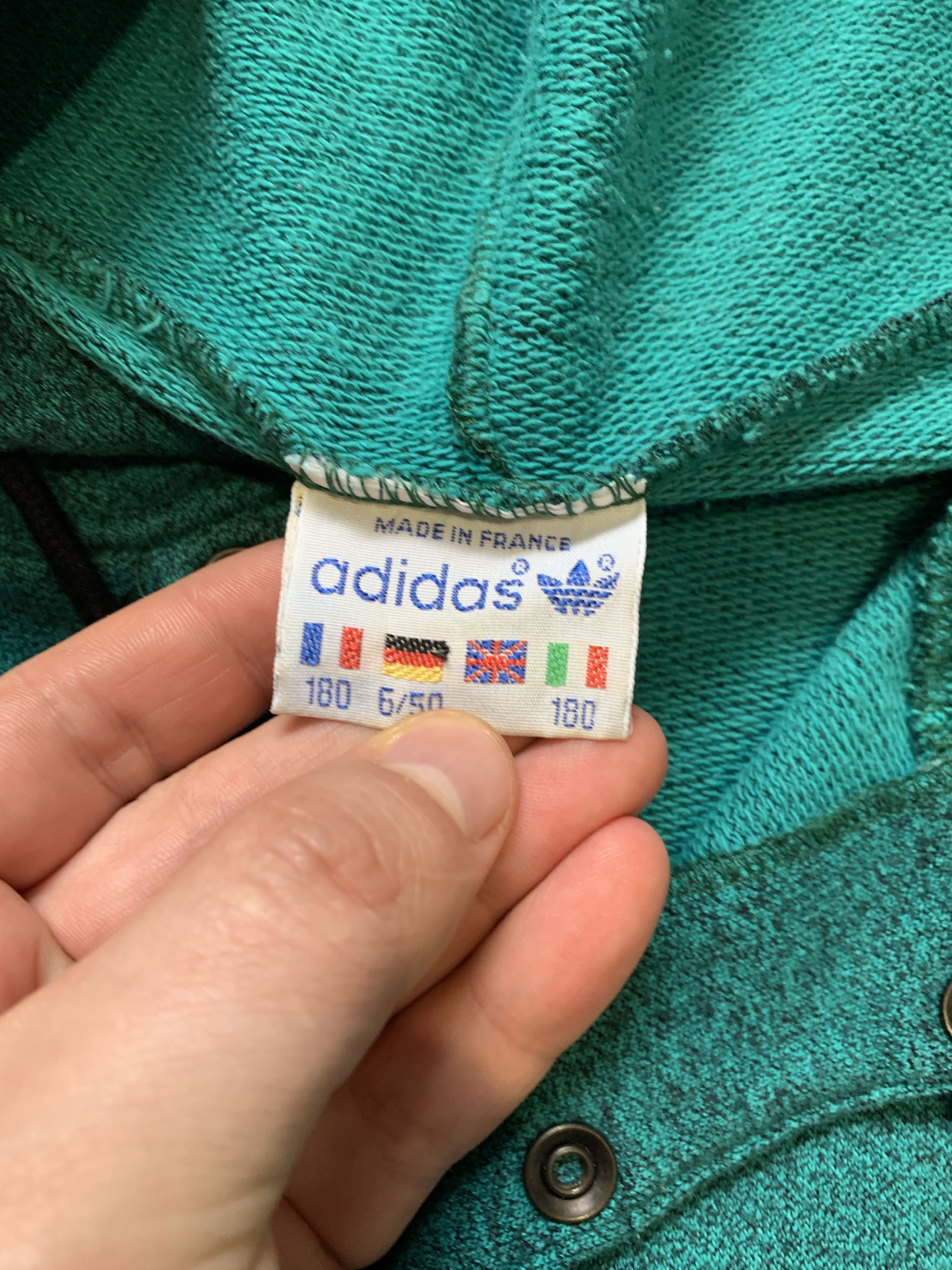 Adidas Rare Adidas Made In France Hoodie Size US L / EU 52-54 / 3 - 7 Thumbnail