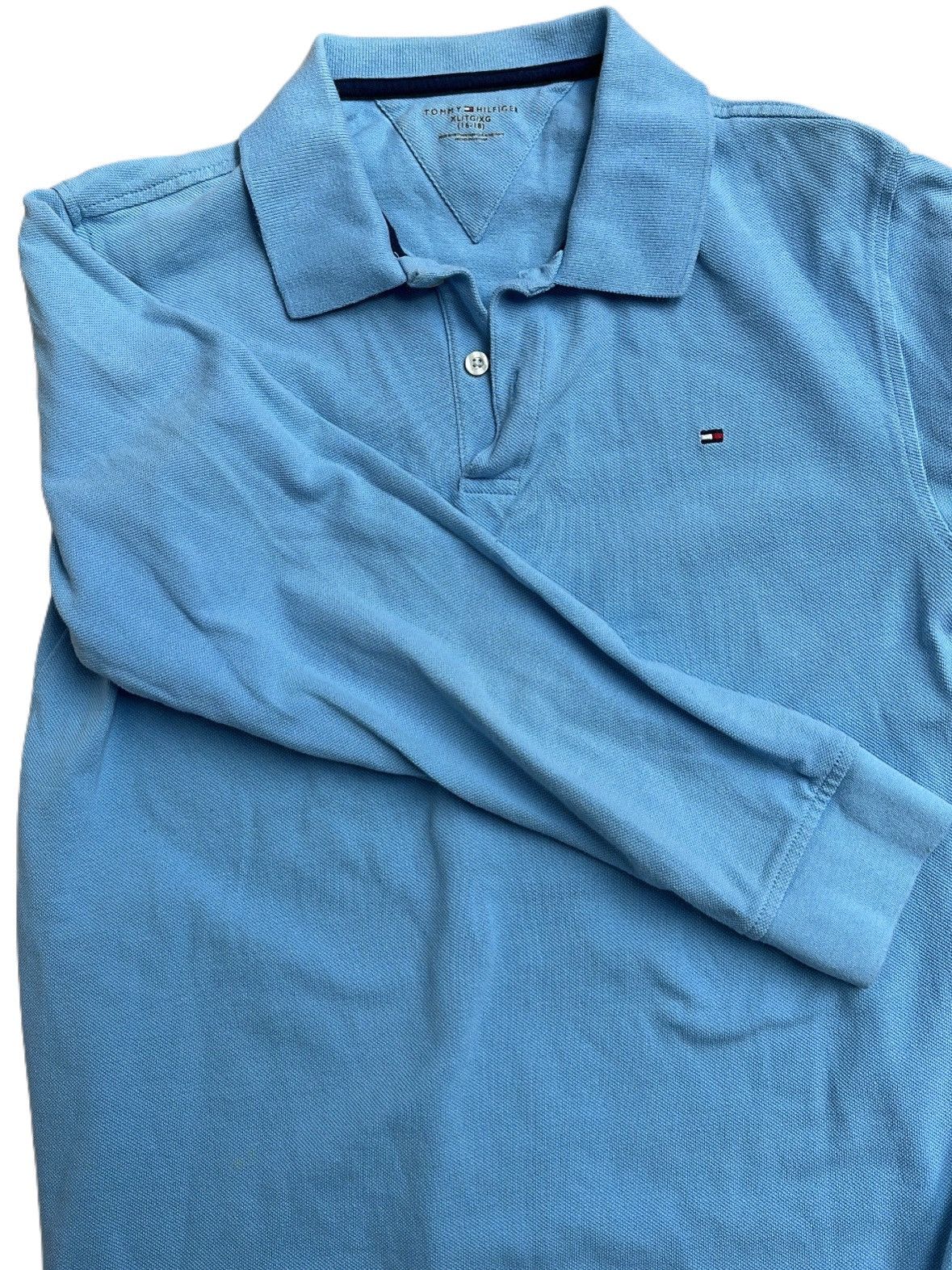 Tommy Hilfiger Tommy Hilfiger Light Blue Long Sleeve Polo Size US S / EU 44-46 / 1 - 2 Thumbnail