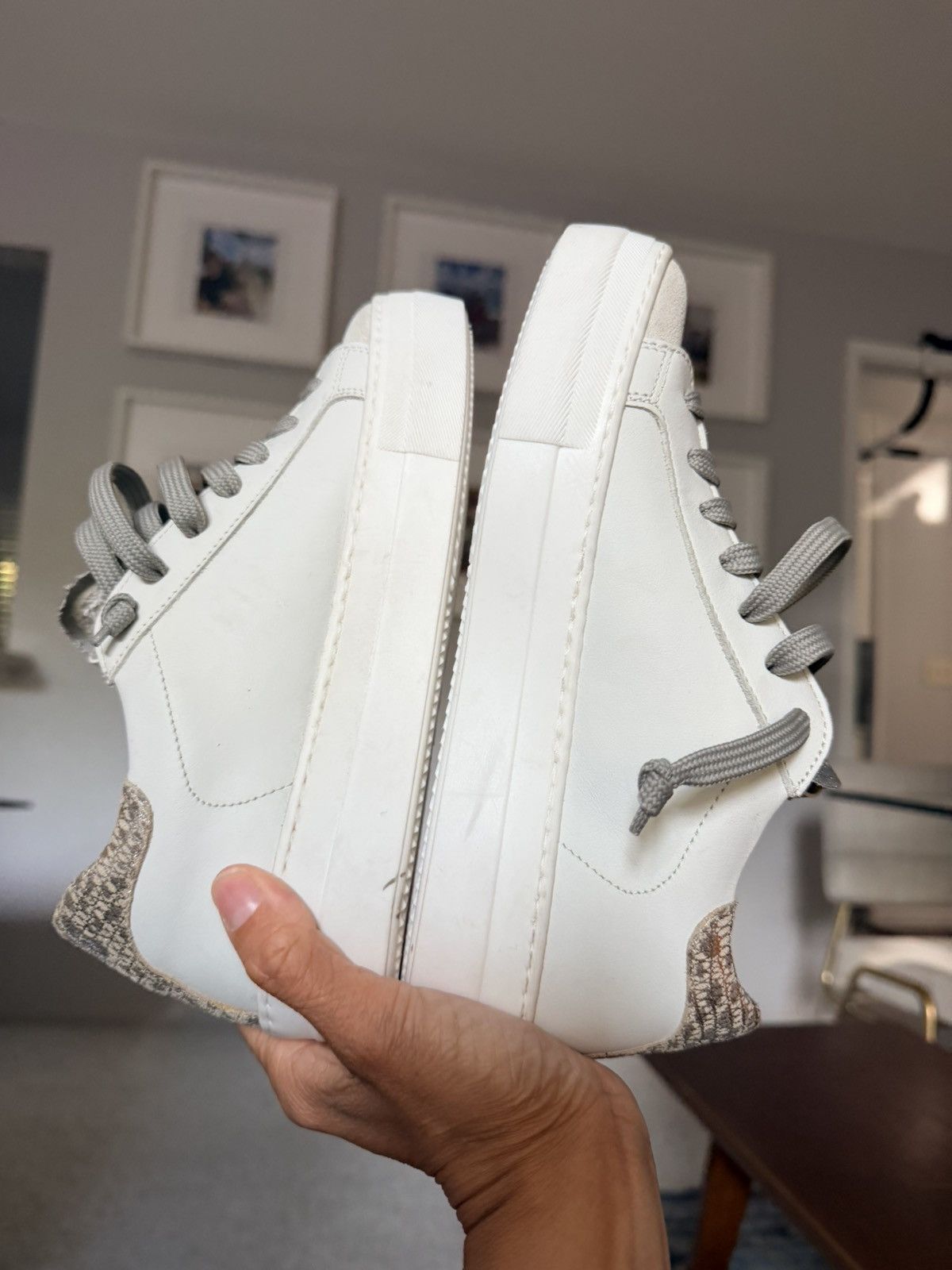 P448 P448 Thea silver snake platform gray white sneaker 36 Size US 6 / IT 36 - 17 Thumbnail