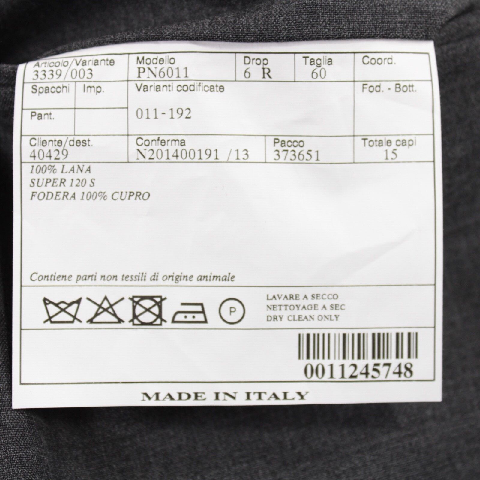 Belvest Belvest New with tags Dress Pants Size 44 US In Gray Size US 44 / EU 60 - 5 Thumbnail
