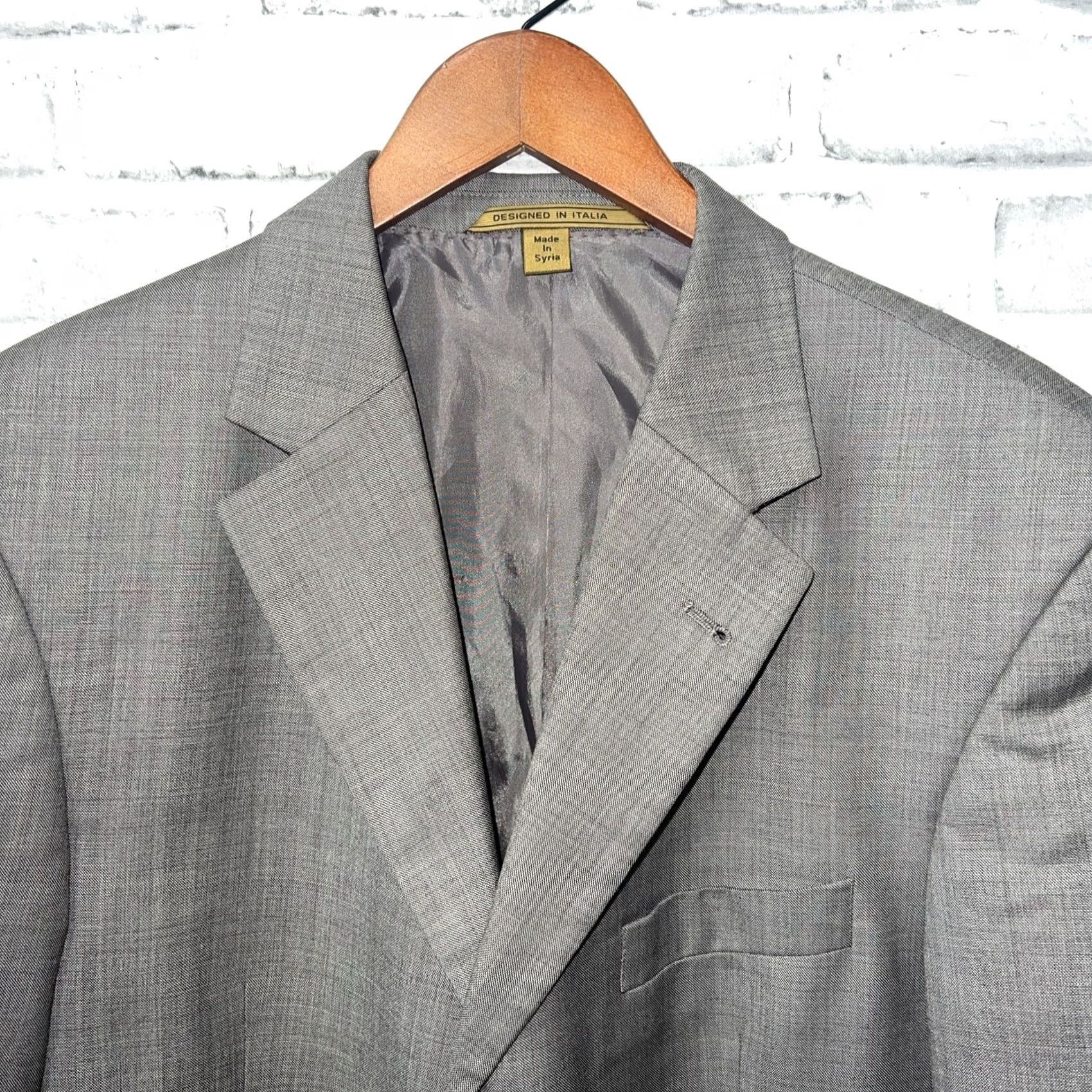 Vintage Giorgio Cosani Sport Coat Gray 120s Wool/Cashmere Mens 42R Regular Wool Lining Sports Theme Jacket Size US XS / EU 42 / 0 - 2 Thumbnail