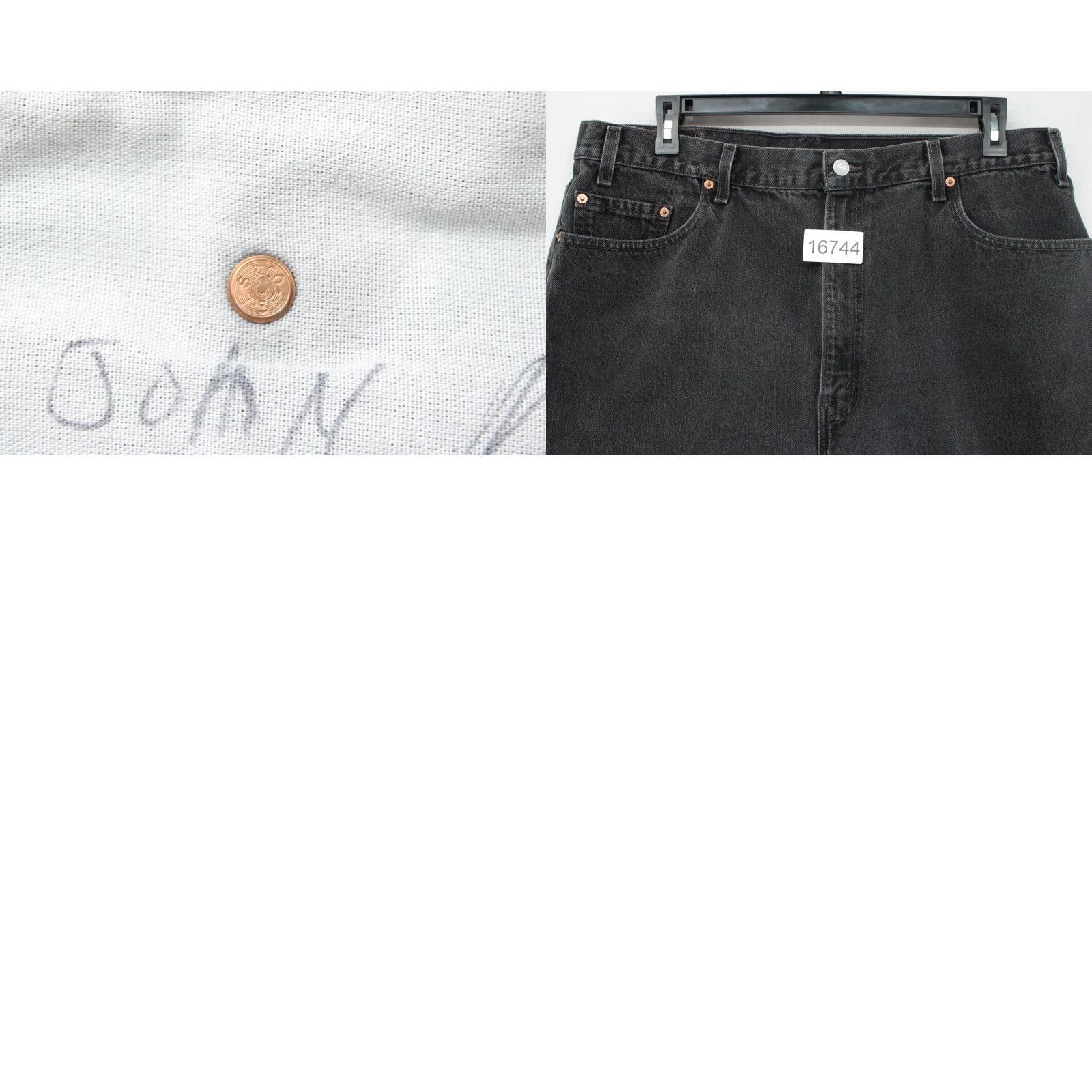 Levi's VINTAGE Levi’s 505 Jeans Men Black Made in USA 1990s Straight Levi’s 505 38x32 Jeans Mens Black 90s USA Cowboy Size US 38 / EU 54 - 10 Thumbnail