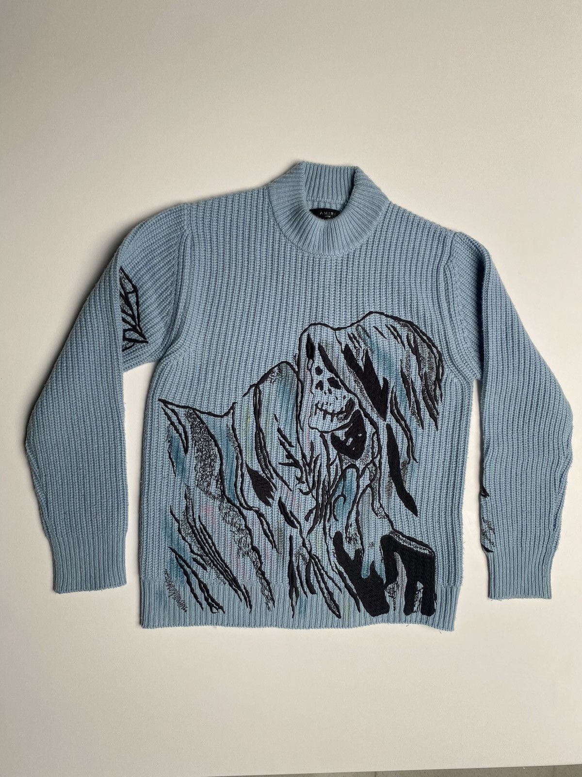 Wes Lang AMIRI x WES LANG SECRET EMBROIDERED SWEATER | Grailed