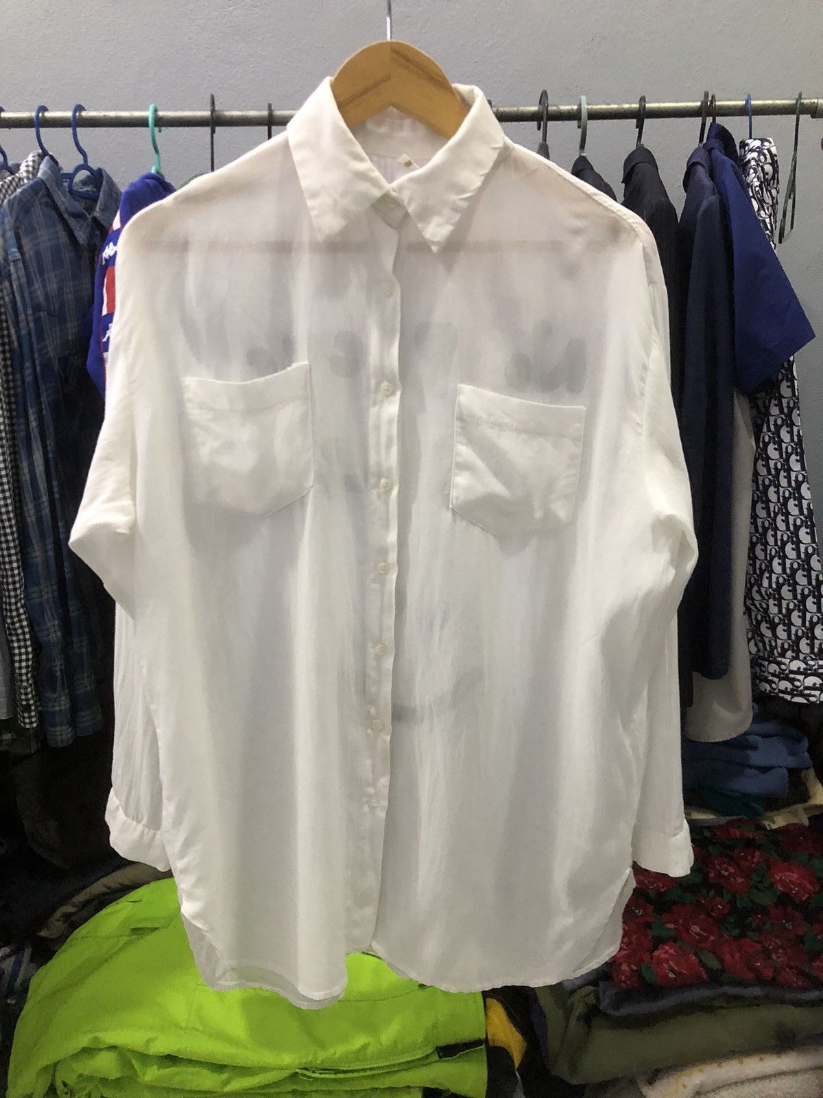 Designer × Japanese Brand Ungrid “no picnic no life” seen through button ups shirt Size US M / EU 48-50 / 2 - 1 Thumbnail