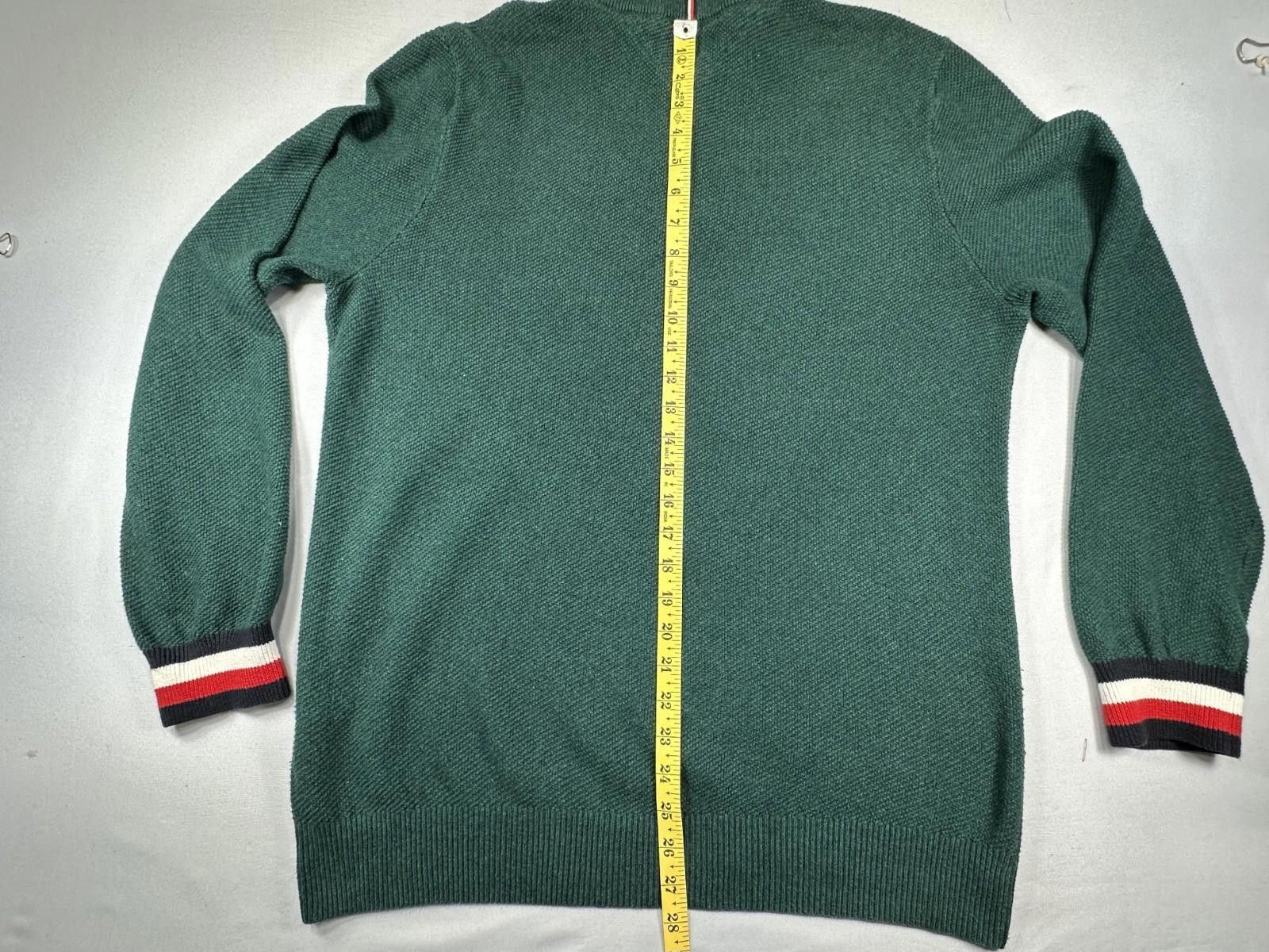 Tommy Hilfiger Tommy Hilfiger Men's Large Green 1/4 Zip Heavy Pullover Size US L / EU 52-54 / 3 - 5 Thumbnail