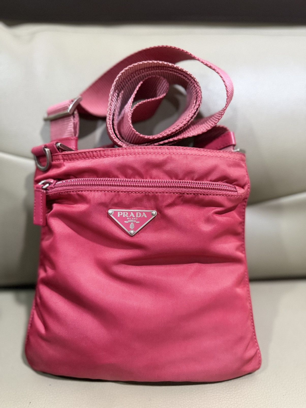 Prada Authentic Prada Tessuto Nyalon Sling Bag Size ONE SIZE - 18 Thumbnail