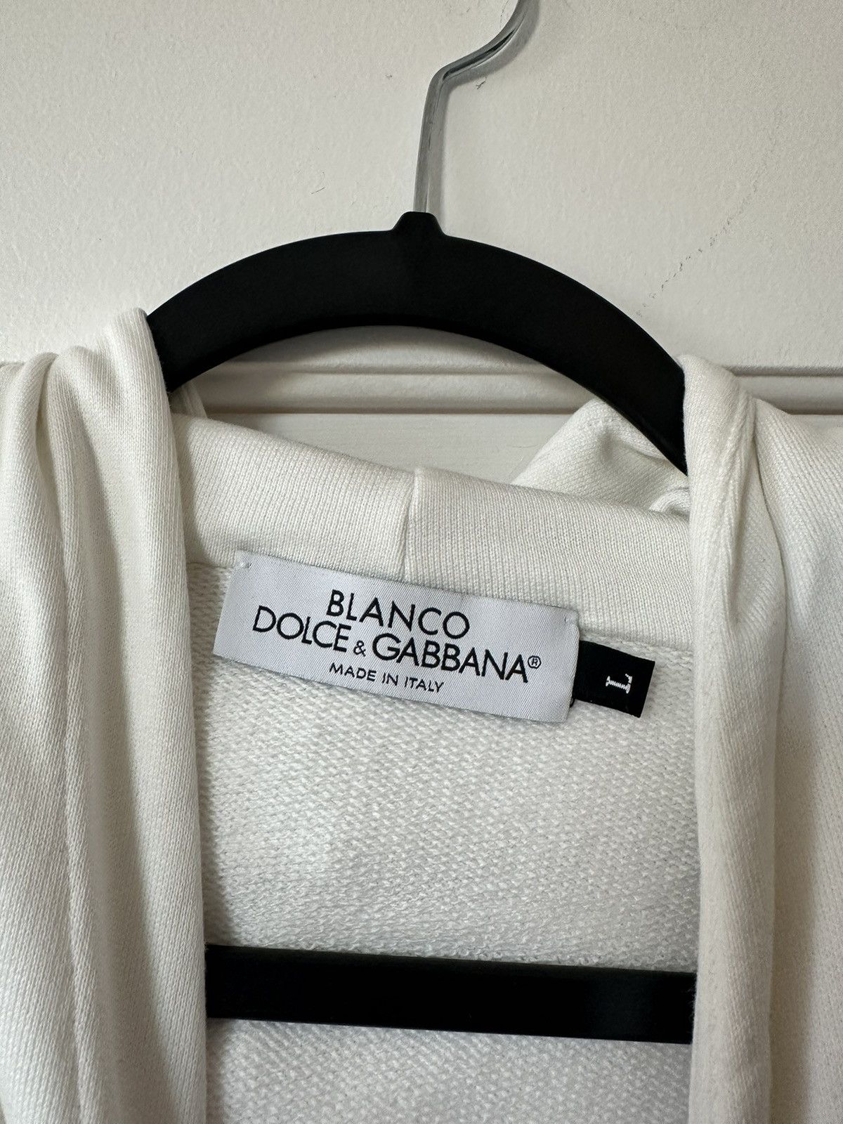 Dolce & Gabbana Dolce & Gabbana Blanco Angel Print Jersey Hoodie Size US L / EU 52-54 / 3 - 5 Thumbnail