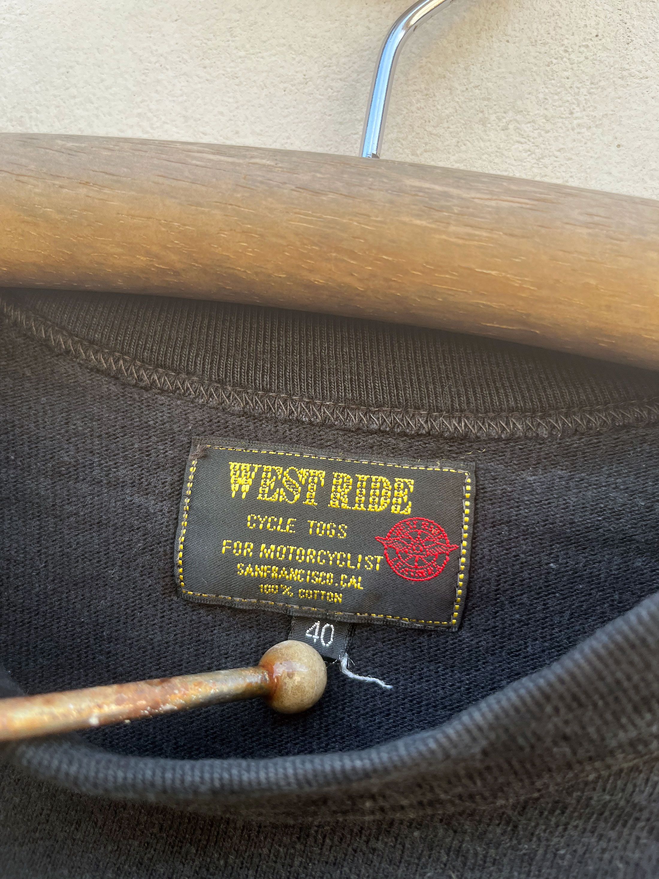 WEST RIDE West Ride Cycle Motocyclist Japan Chopper Daytona Raglan Size US M / EU 48-50 / 2 - 2 Thumbnail