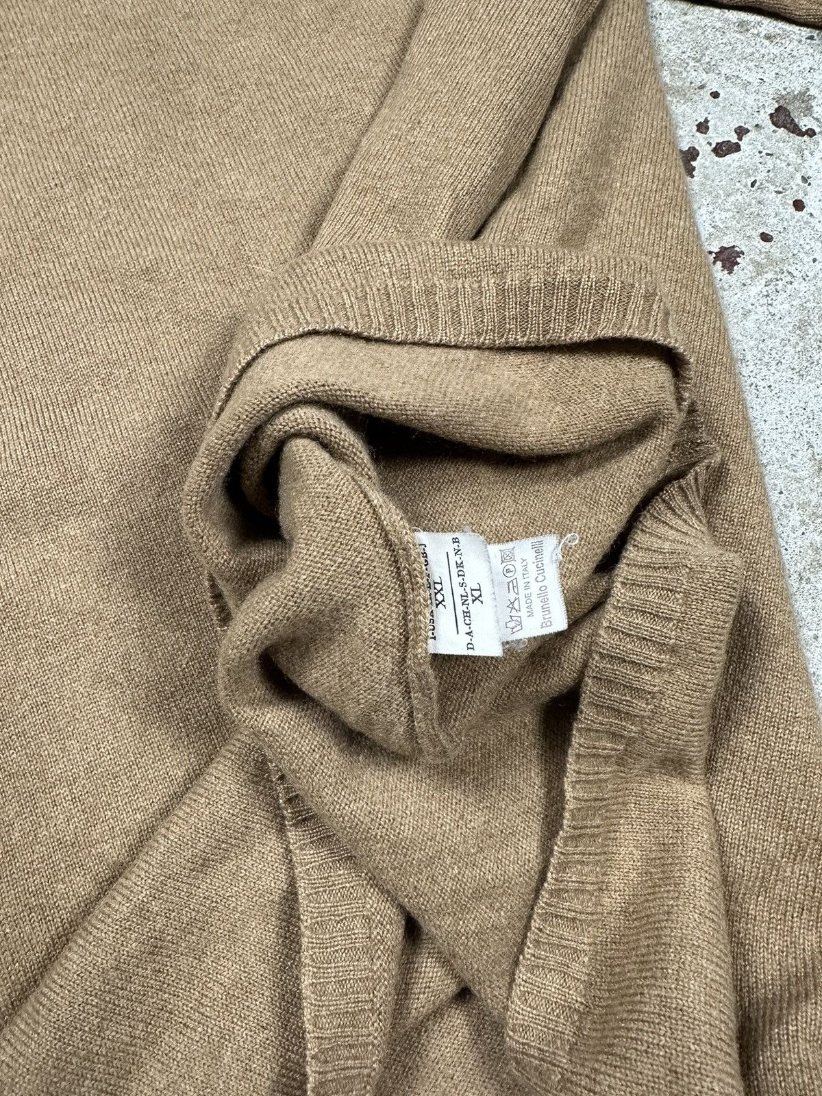 Brunello Cucinelli ‼️ Brunello Cucinelli Cashmere Beige Jumper Sweater Size US L / EU 52-54 / 3 - 5 Thumbnail