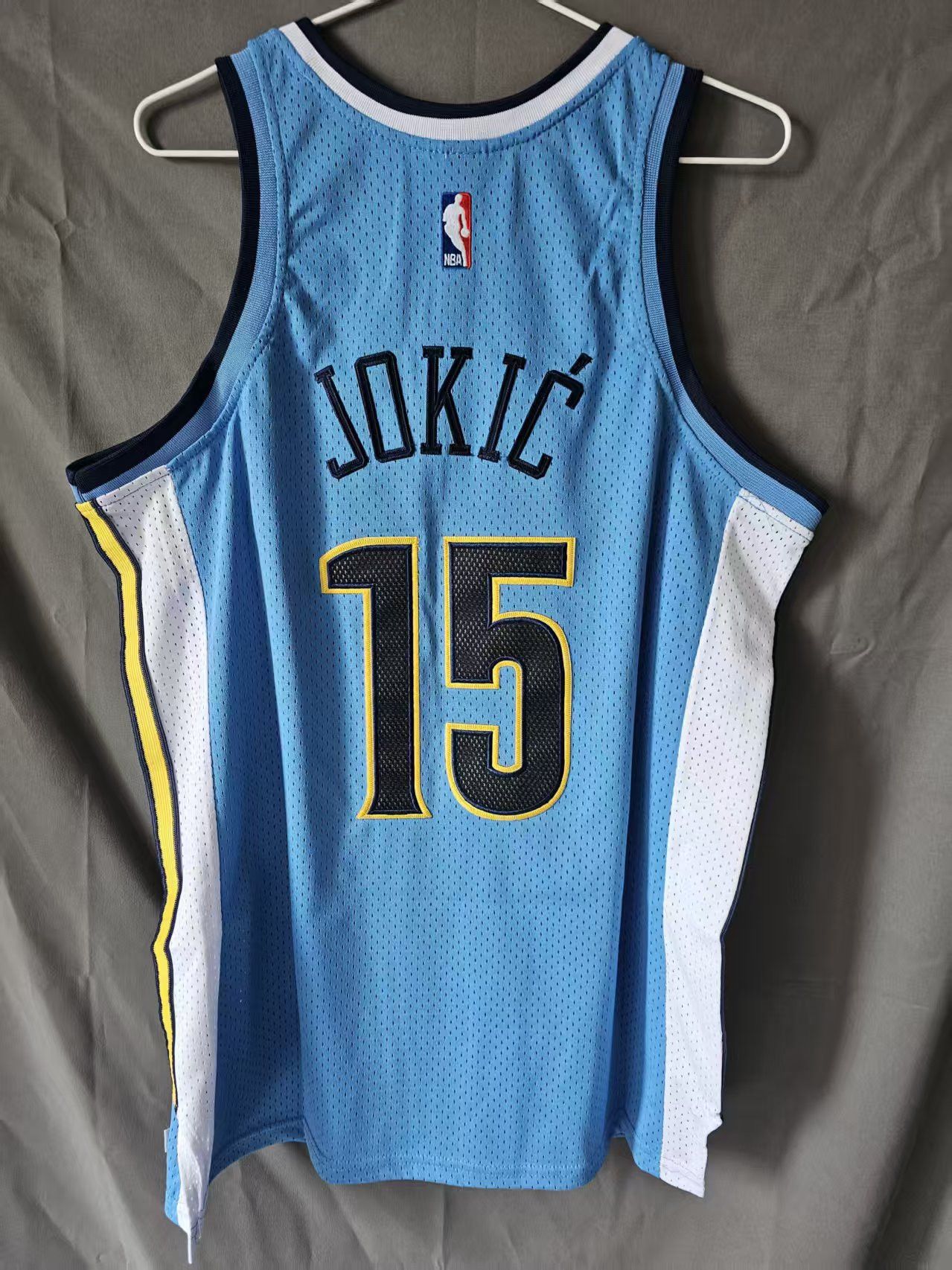 NBA Denver Nuggets #15 Nikola Jokić Jersey Double Stitched Size US M / EU 48-50 / 2 - 2 Thumbnail