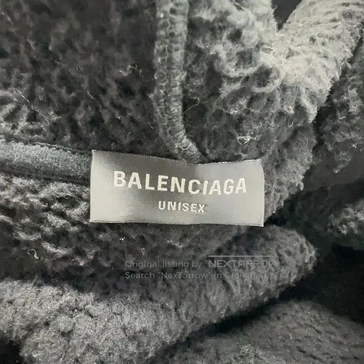Balenciaga Balenciaga Black Hooded Bear Fleece Sweatshirt. Size US S / EU 44-46 / 1 - 6 Thumbnail