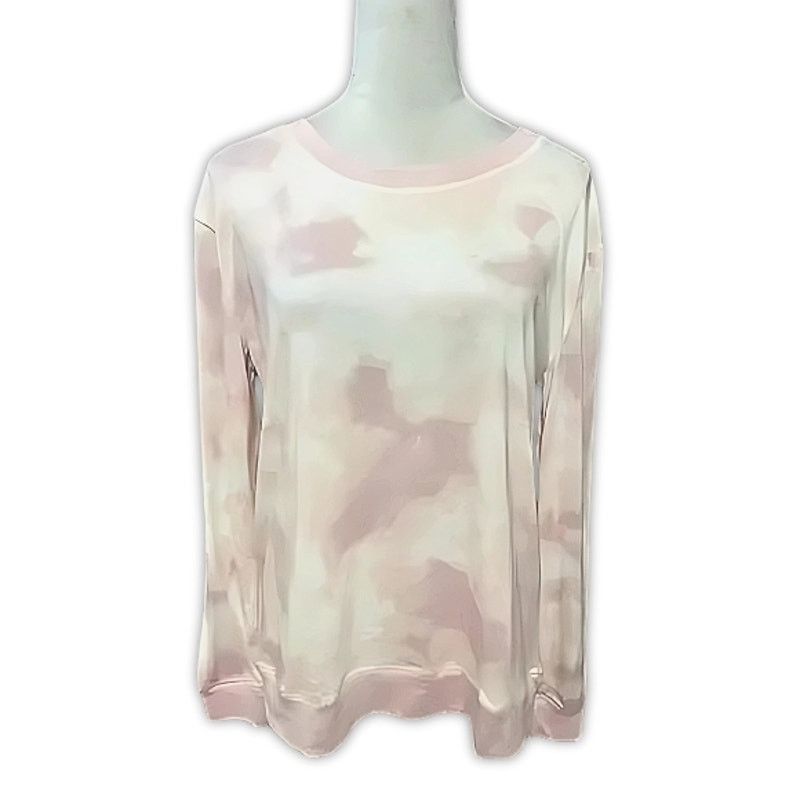 Other Blis Top Crew Neck Long Sleeves Tie-Dye Pink/White M NWOT Size M / US 6-8 / IT 42-44 - 2 Thumbnail