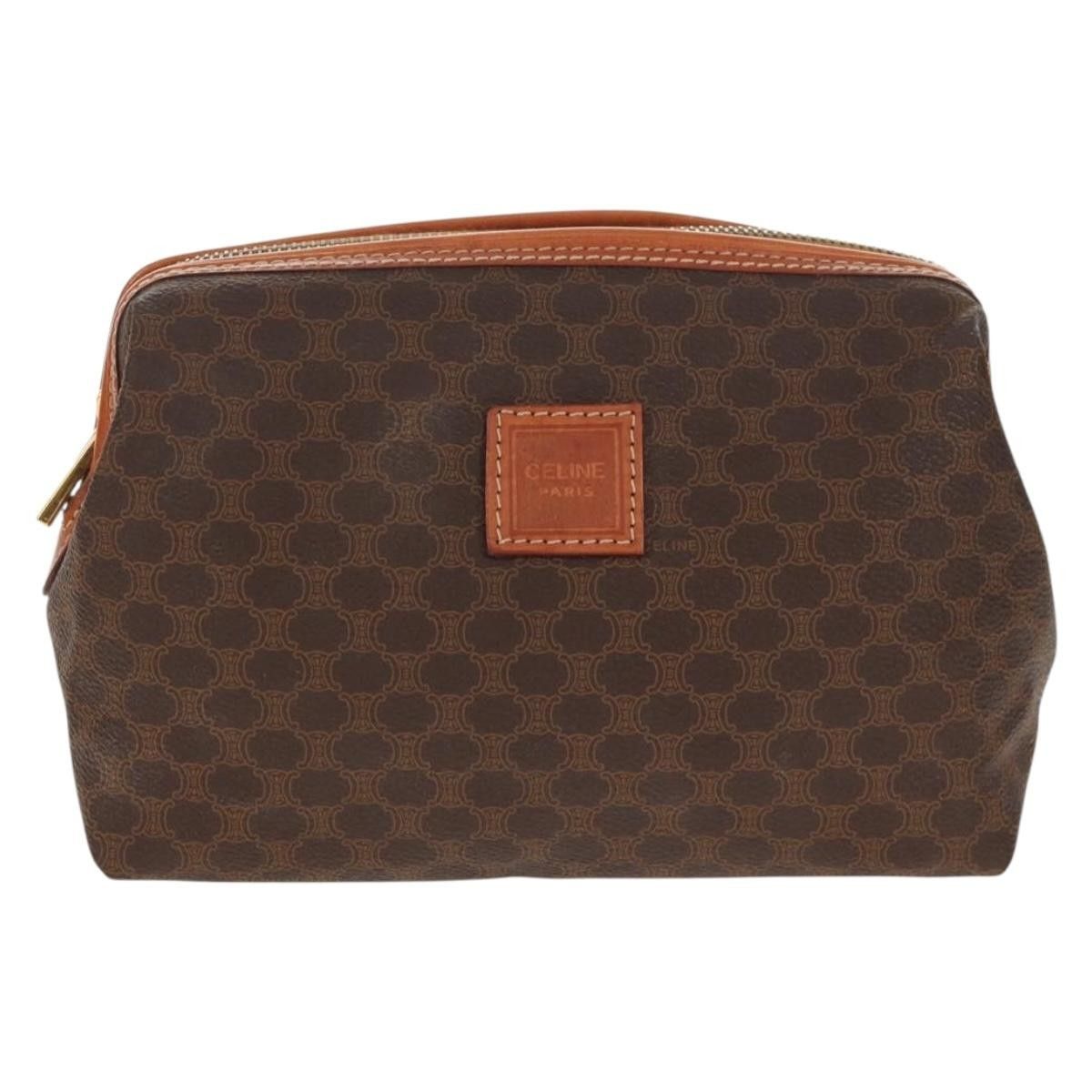 Celine Celine Macadam Pochette Canvas and Leather Size ONE SIZE - 1 Thumbnail