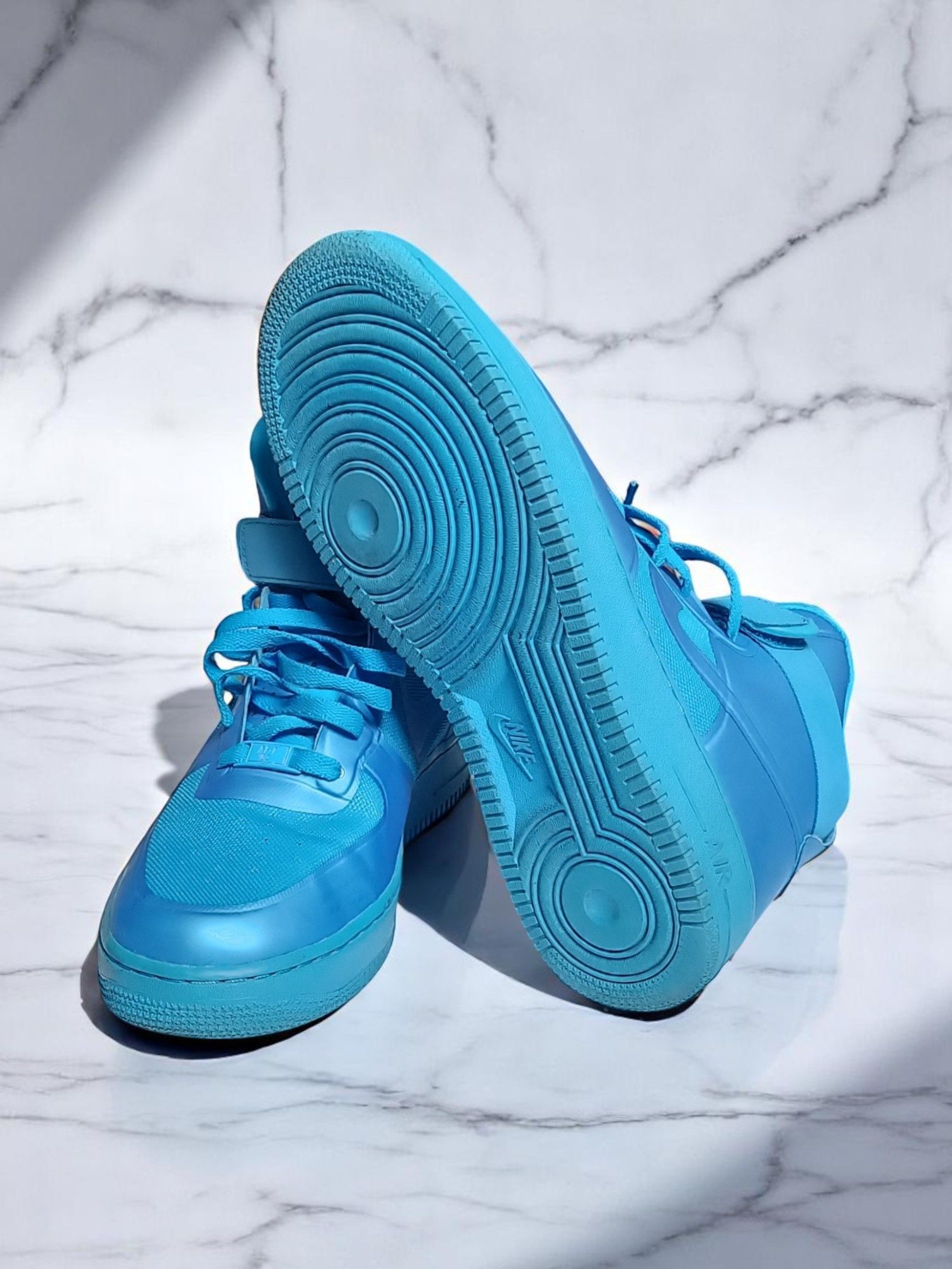 Nike NIKE AIR FORCE 1 HI HYPERFUSE PRM 'BLUE GLOW' DS (2011) Size US 10 / EU 43 - 10 Thumbnail