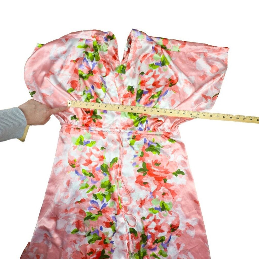 Oscar De La Renta 5.5k OSCAR DE LA RENTA Pink Maxi Haute Couture Dress Sz S/M Size S / US 4 / IT 40 - 14 Thumbnail
