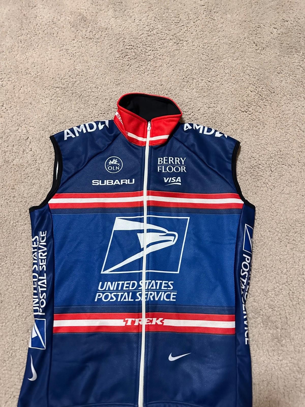 Nike Nike USPS Tour de France Lance Armstrong Team Cycling Vest Size US M / EU 48-50 / 2 - 3 Thumbnail