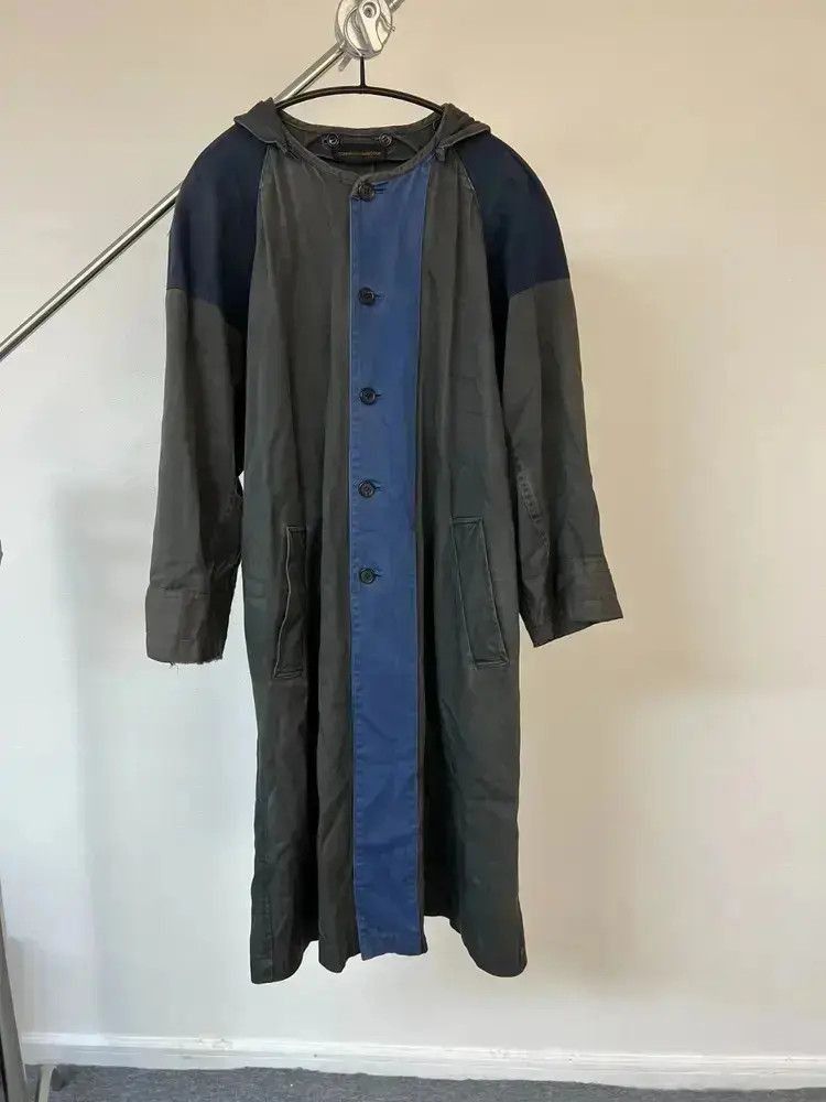 AD2003 comme des garçon denim trench / M AD2003 comme des garçon