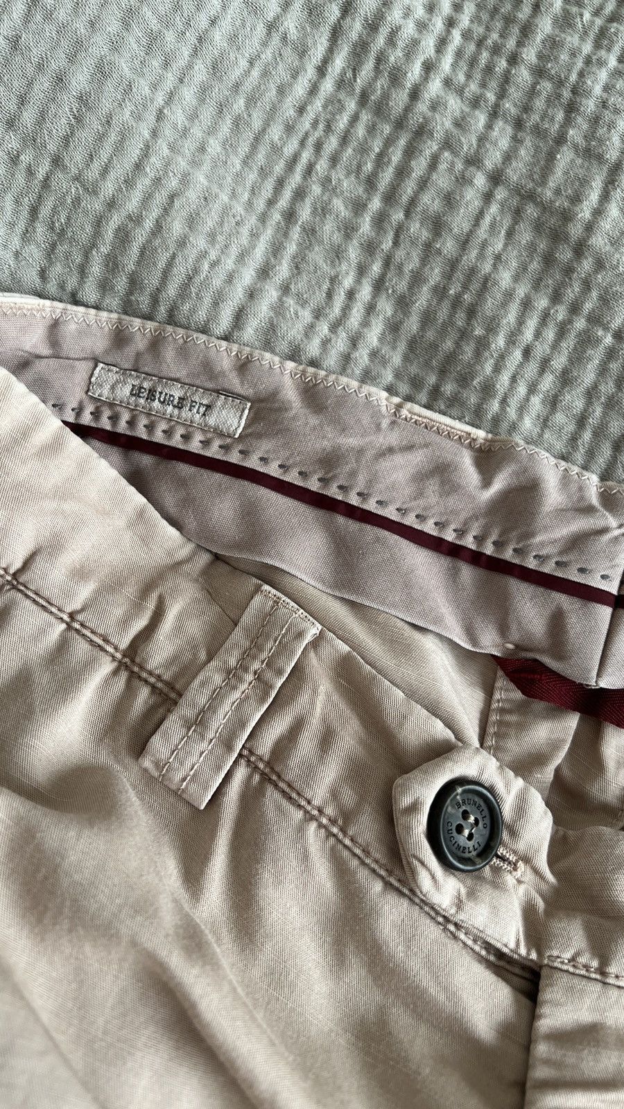 Brunello Cucinelli Brunello Cucinelli Linen Cotton Cargo Utility Pants Trousers Size US 30 / EU 46 - 4 Thumbnail