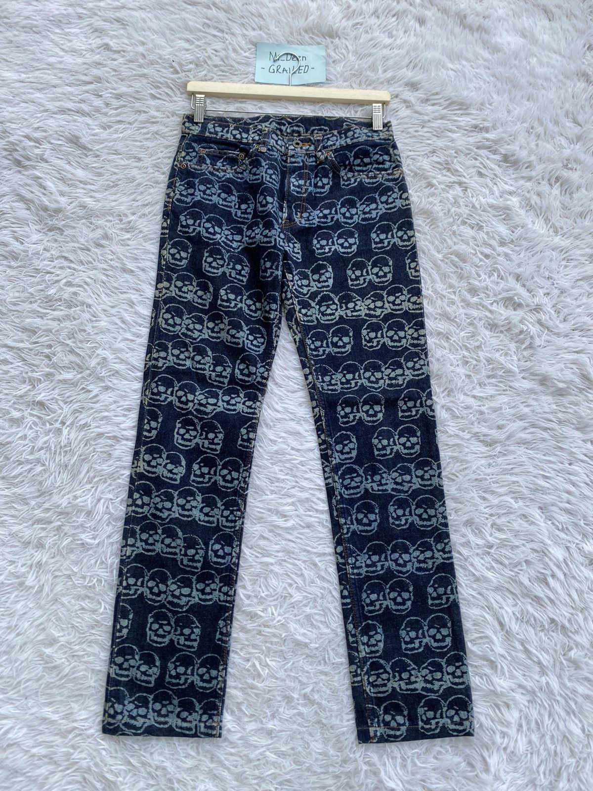 Hysteric Glamour Rare Vintage Hysteric Glamour Skulls All Over Jean/ Denim Size US 29 - 1 Thumbnail