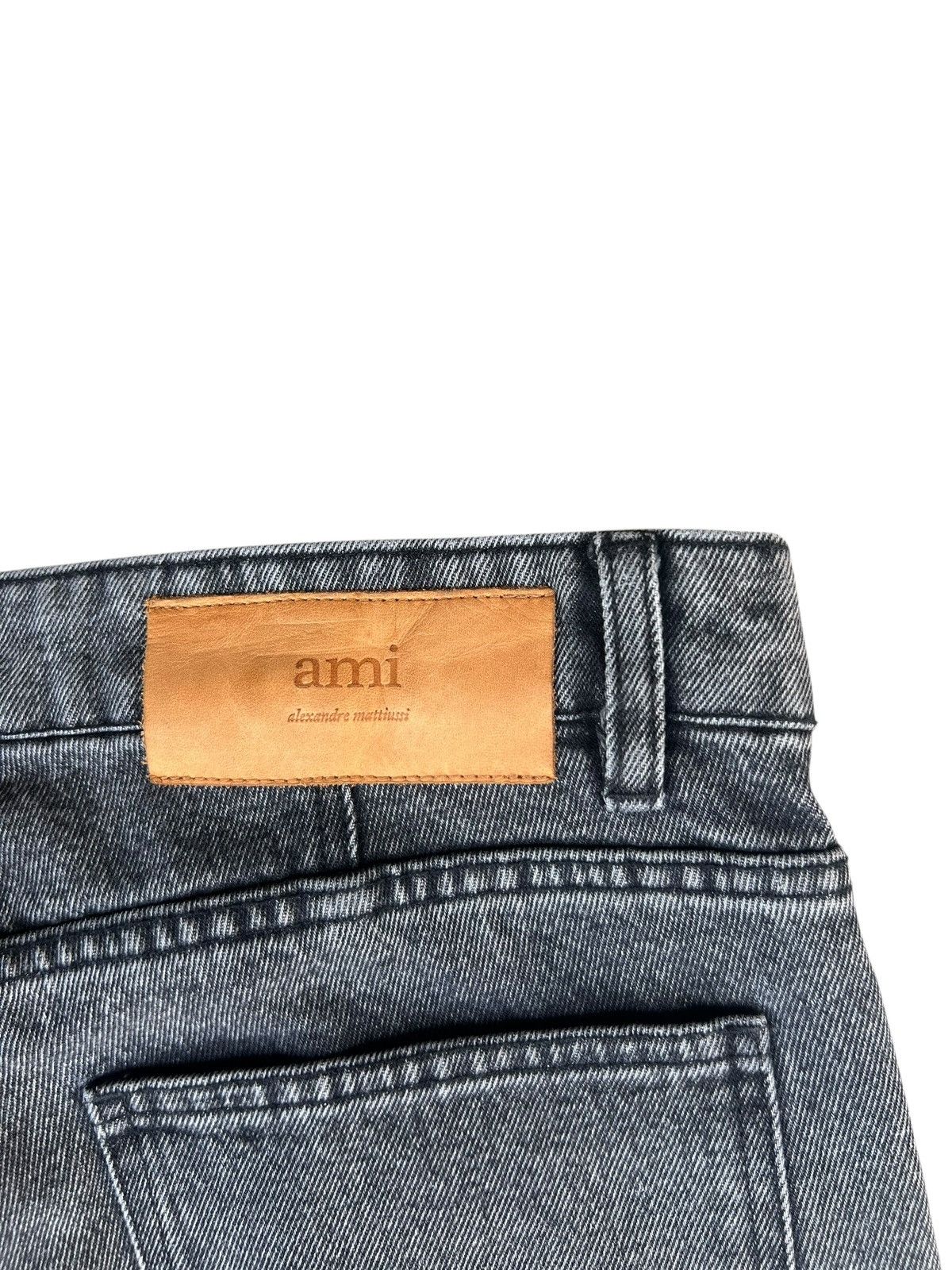 AMI AMI Made in Portugal Black Denim Cropped Jeans Size US 30 / EU 46 - 17 Thumbnail