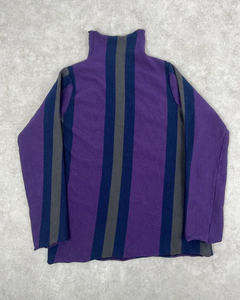 Emporio Armani 1990s Emporio Armani Purple Lined Turtleneck Sweater Size US S / EU 44-46 / 1 - 1 Thumbnail