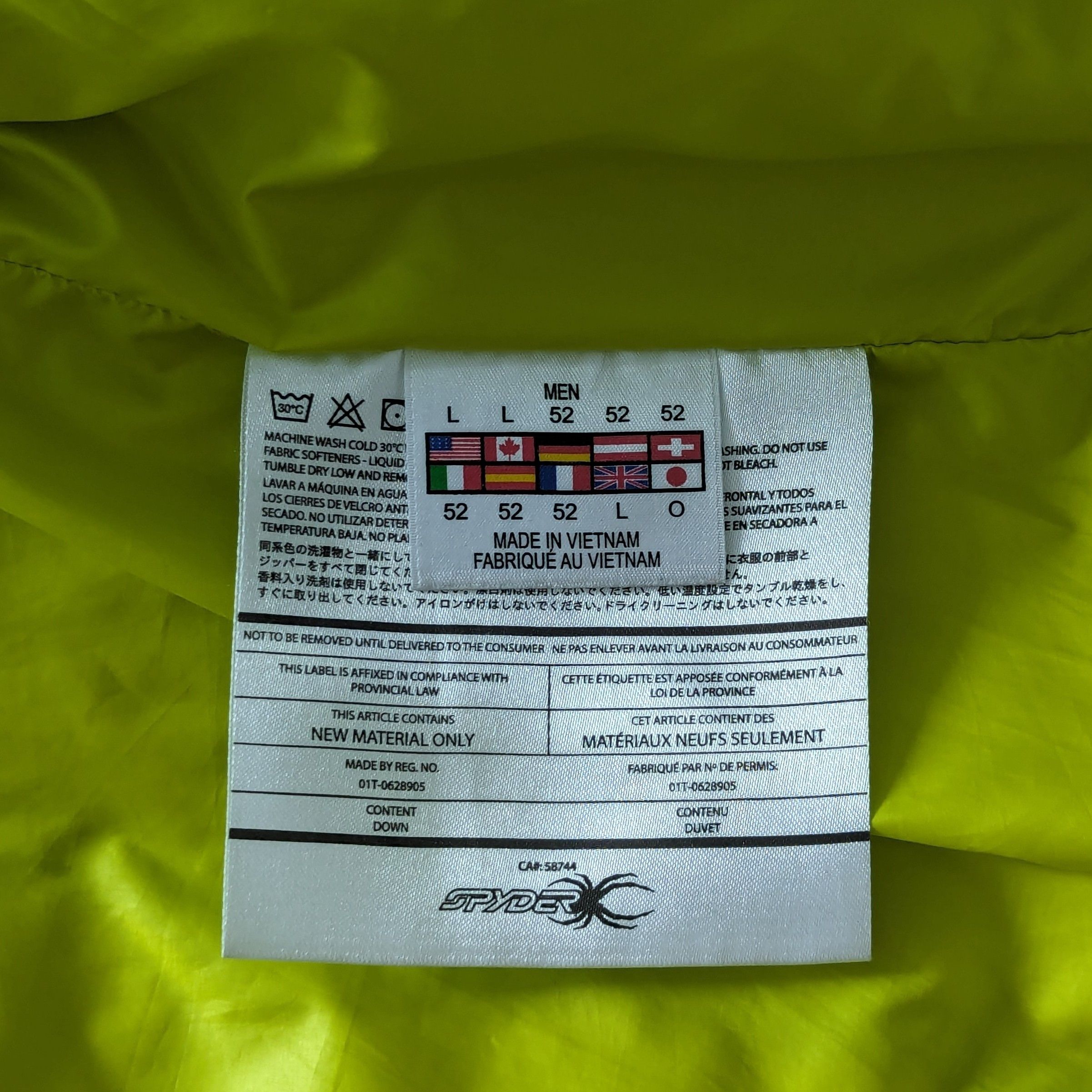 Spyder Spyder Men's Hooded Down Jacket Casual Sportswear Clothing Size US L / EU 52-54 / 3 - 12 Thumbnail