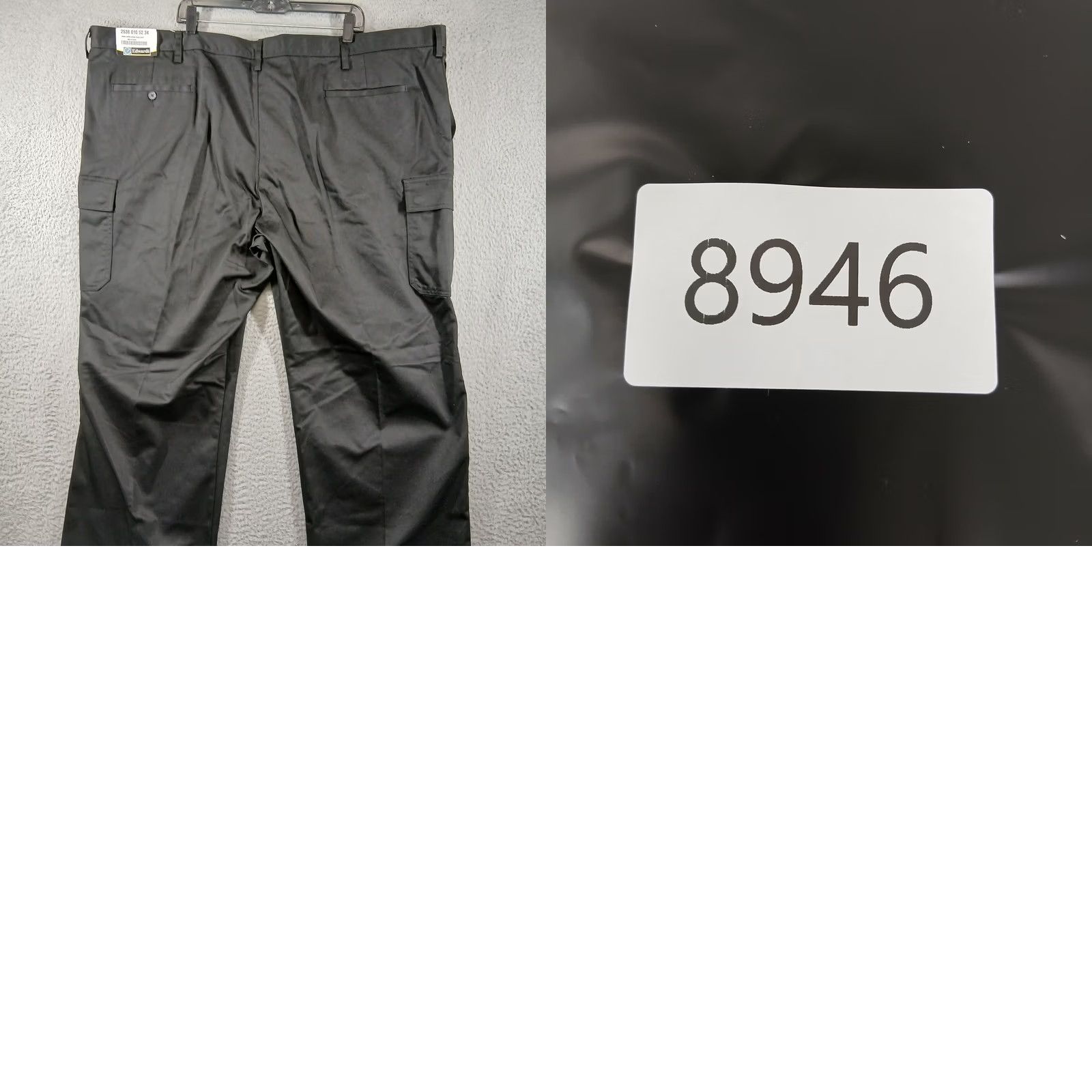 Vintage Edward s Black Utility Chino Cargo Pants Mens 52x34 NWT Size US 36 / EU 52 - 8 Thumbnail