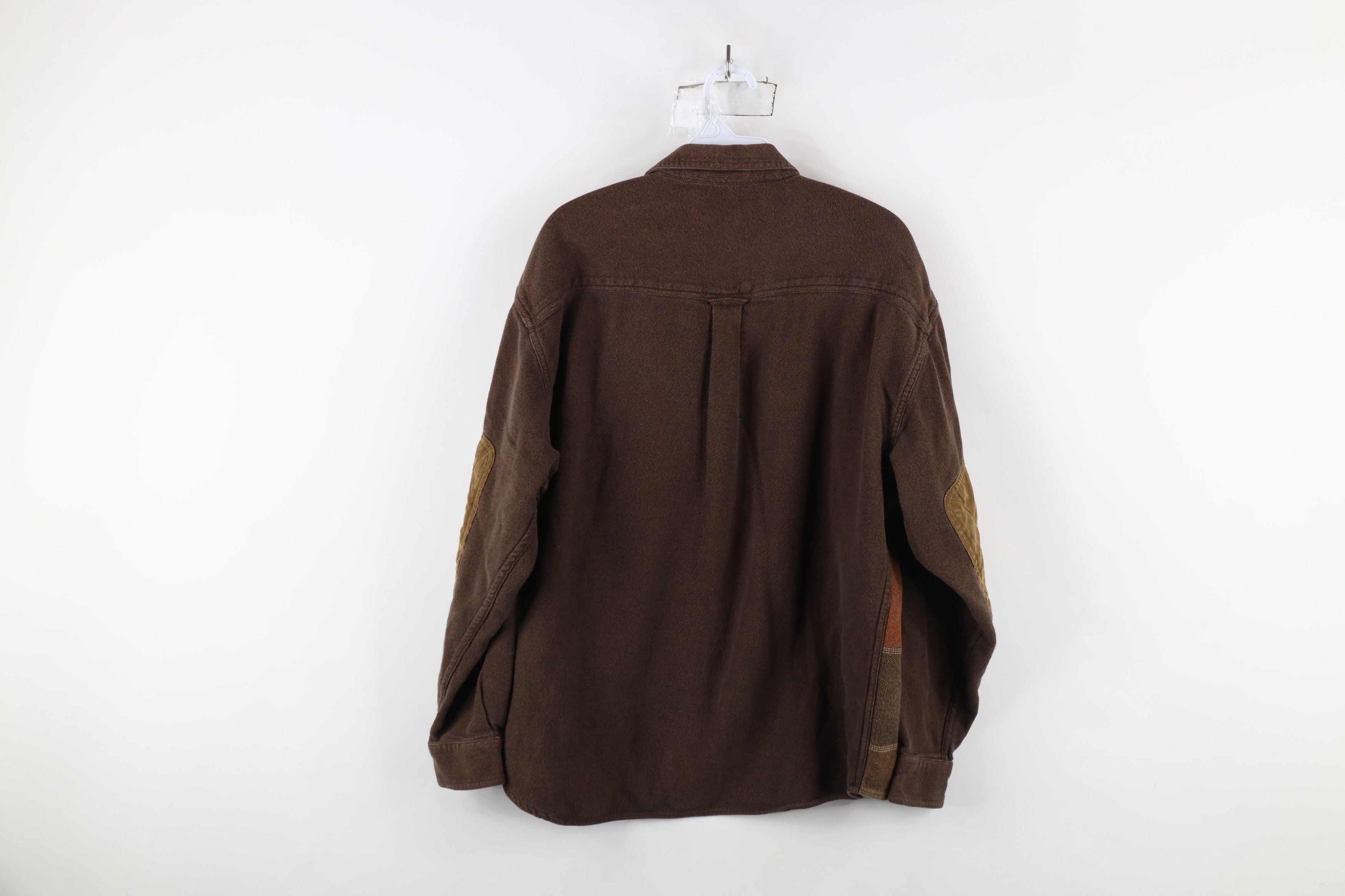 Vintage Vintage 90s Streetwear Patchwork Patch Flannel Button Shirt Size US XL / EU 56 / 4 - 12 Thumbnail