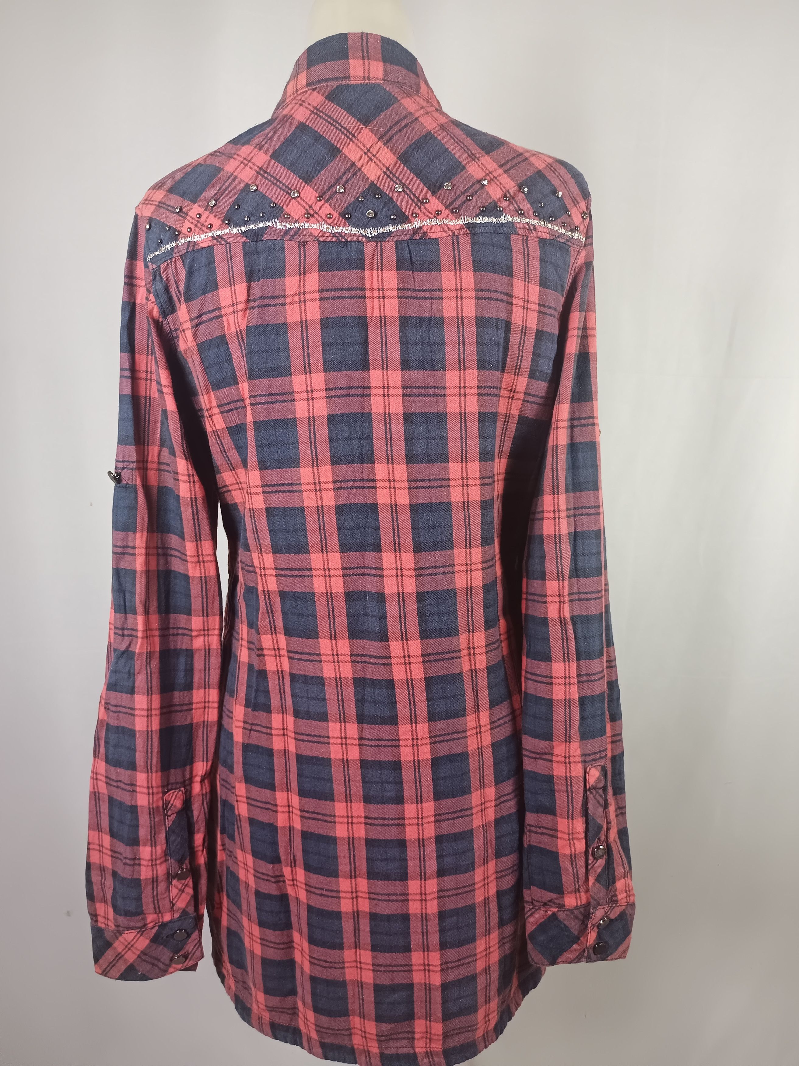Japanese Brand × Le Grande Bleu (L.G.B.) × Miss Me Miss Me Since2001 Tartan Sequine Button Ups Shirt lgb Style Size M / US 6-8 / IT 42-44 - 19 Thumbnail