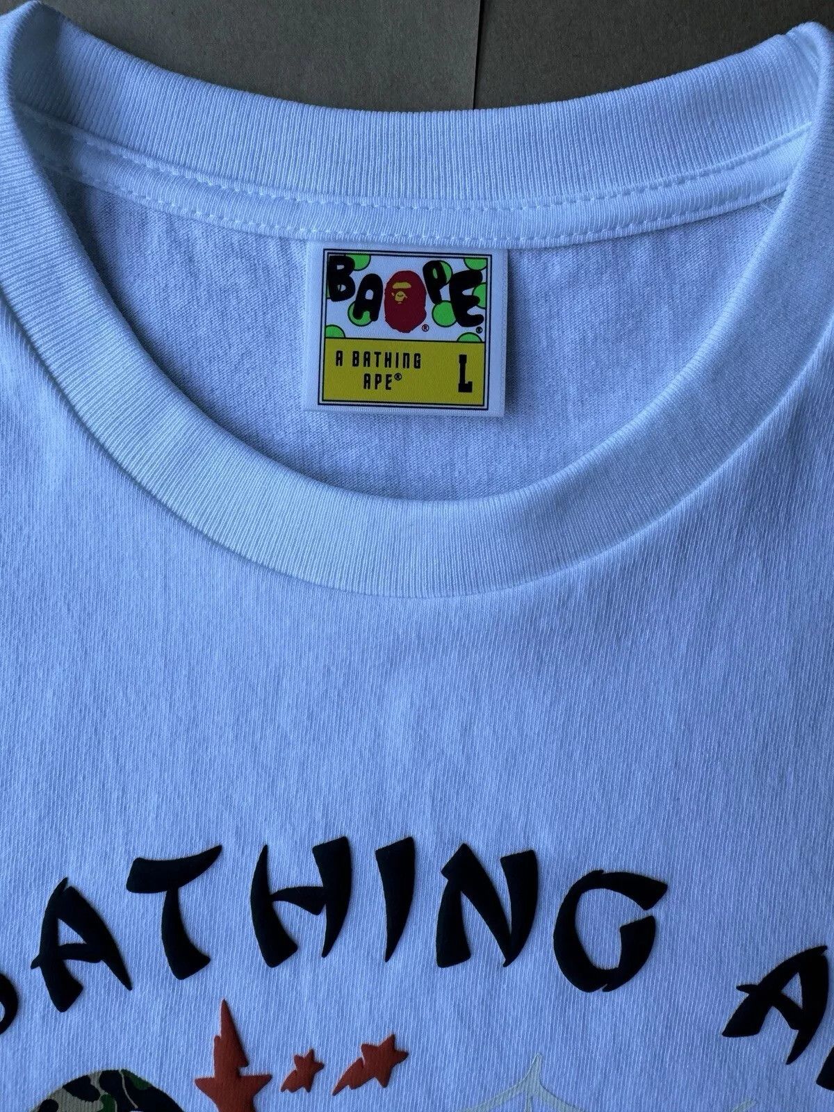 Bape BAPE A BATHING APE - 'JAPANESE CULTURE' White T-Shirt Size US L / EU 52-54 / 3 - 9 Thumbnail