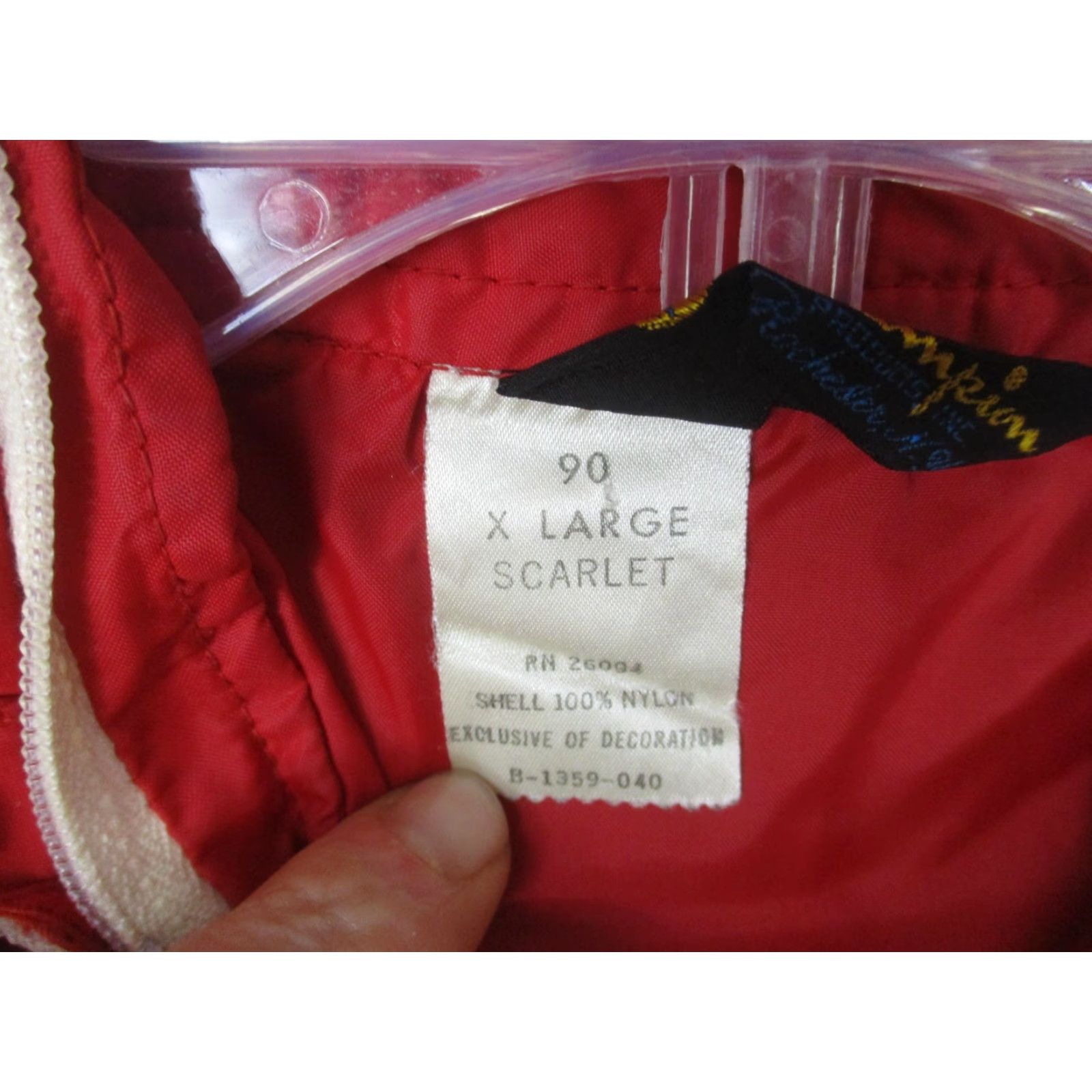 Champion VINTAGE Alfa Romeo Jacket Mens XL Red Hooded Windbreaker Nylon 60s Size US XL / EU 56 / 4 - 5 Thumbnail