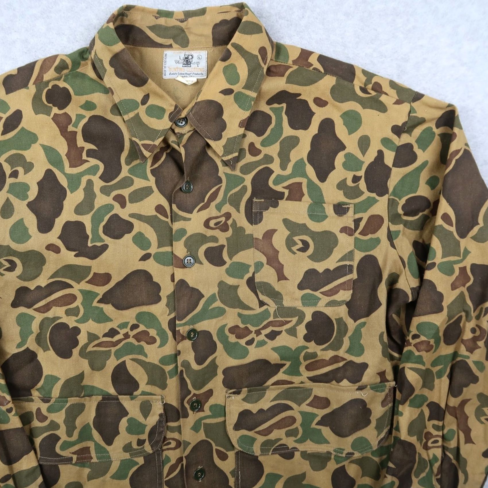 Vintage VINTAGE Black Sheep Hunting Shirt Jacket Pants Set L Mens Camouflage Pattern Cotton Canvas Knit Jacket Pants USA 90s Theme Size US L / EU 52-54 / 3 - 6 Thumbnail