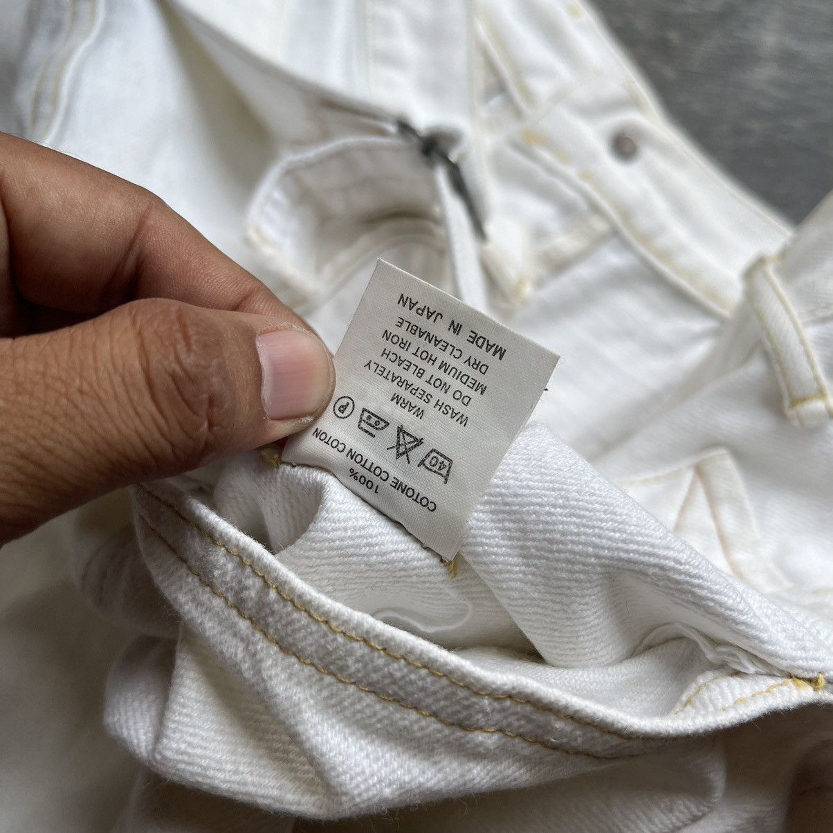 Japanese Brand × Kapital × Vintage Kapital inc buckle back white denim Size US 29 - 9 Thumbnail