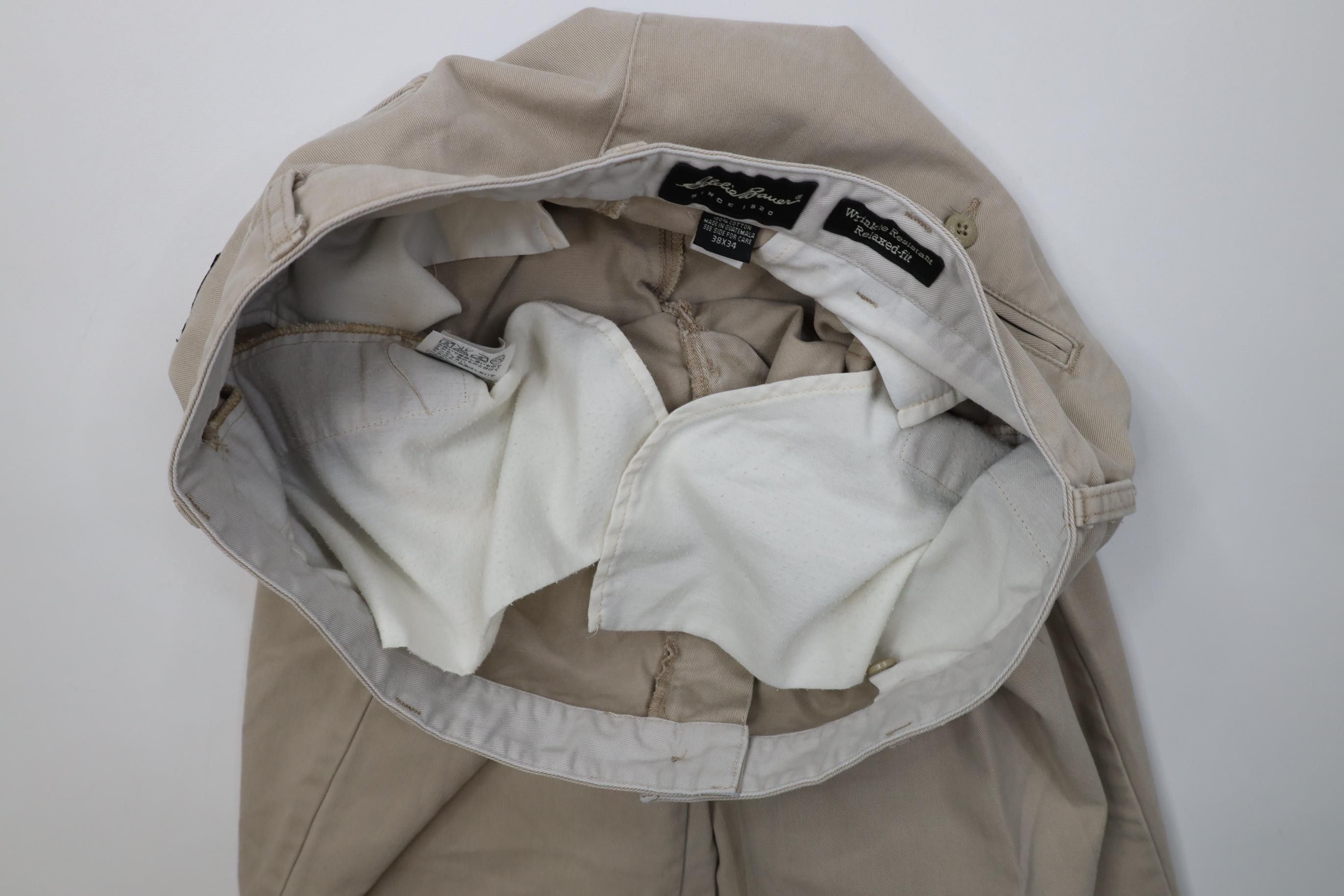 Eddie Bauer Vintage 90s Eddie Bauer Relaxed Wide Leg Pants Stone Size US 38 / EU 54 - 8 Thumbnail