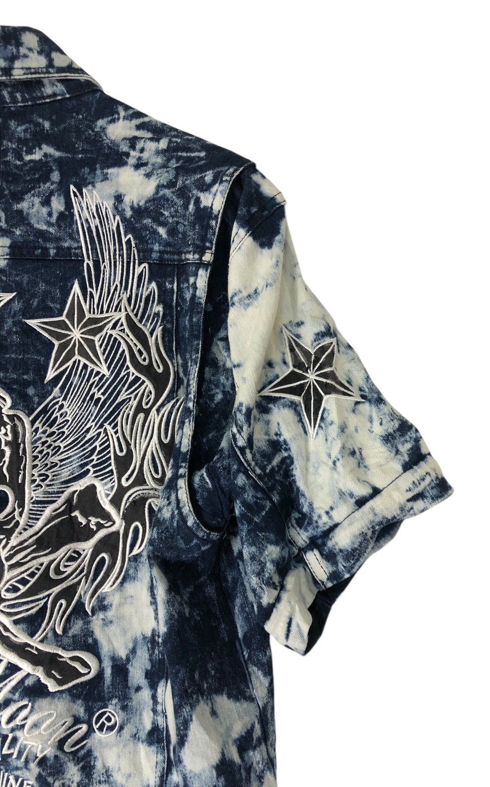 Japanese Brand Jpn Brand Dry Moon Acid Wash Jumpersuit Embroidery Coveralls Size US M / EU 48-50 / 2 - 10 Thumbnail