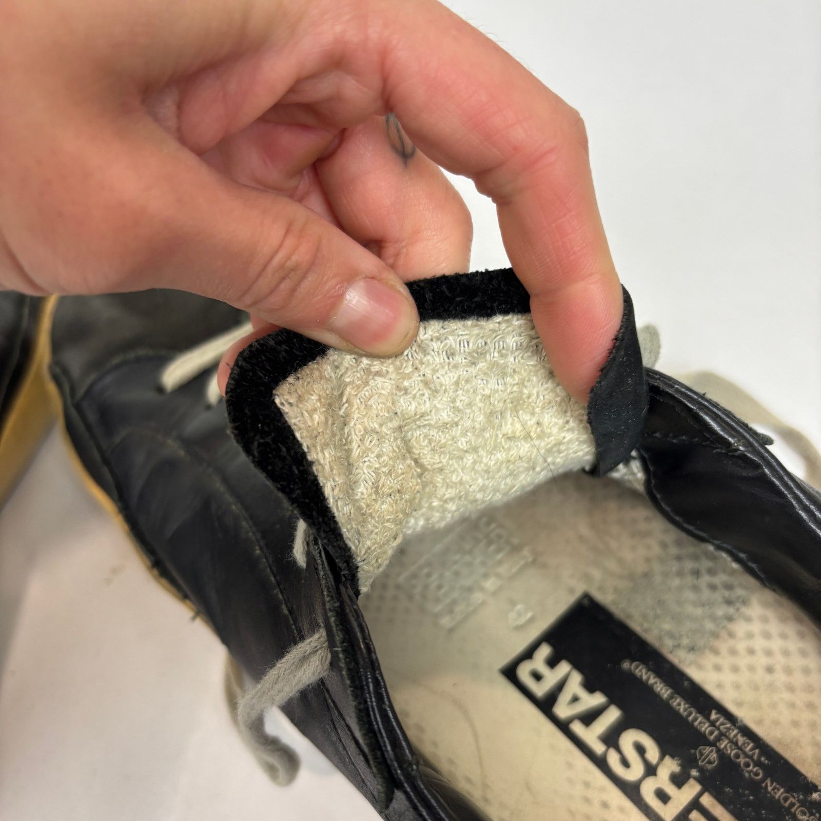 Golden Goose Golden Goose Superstar GGDB Black Leather Sneakers 42 US 9 Size US 9 / EU 42 - 11 Thumbnail