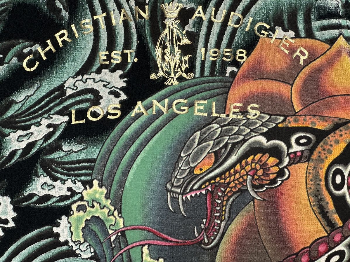 Christian Audigier × Ed Hardy × Vintage Ed Hardy Christian Audigier Snake Dress y2k all over print Size S / US 4 / IT 40 - 10 Thumbnail
