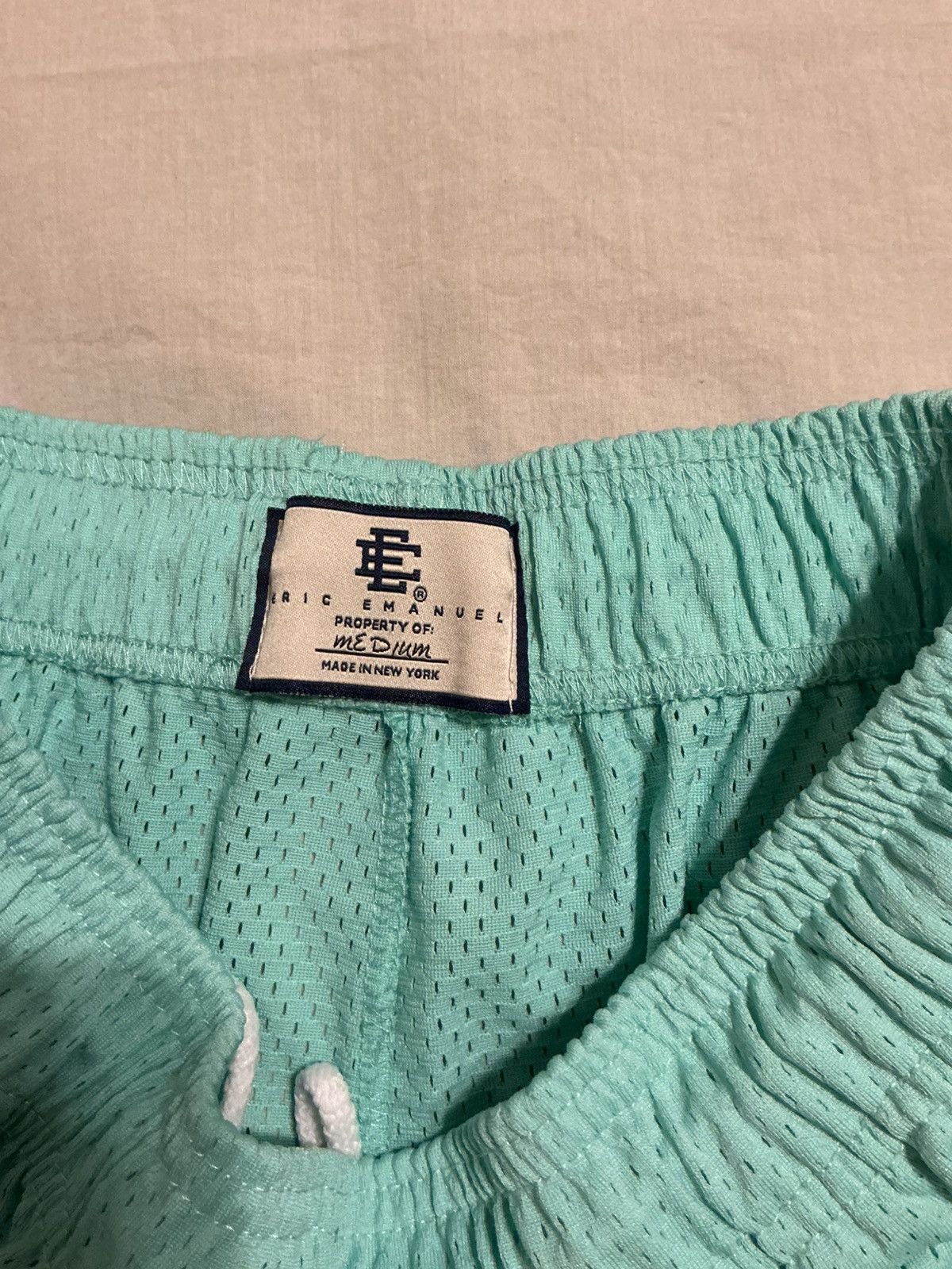 Eric Emanuel Eric Emanuel tiffany blue mesh shorts with white EE. medium Size US 32 / EU 48 - 3 Thumbnail