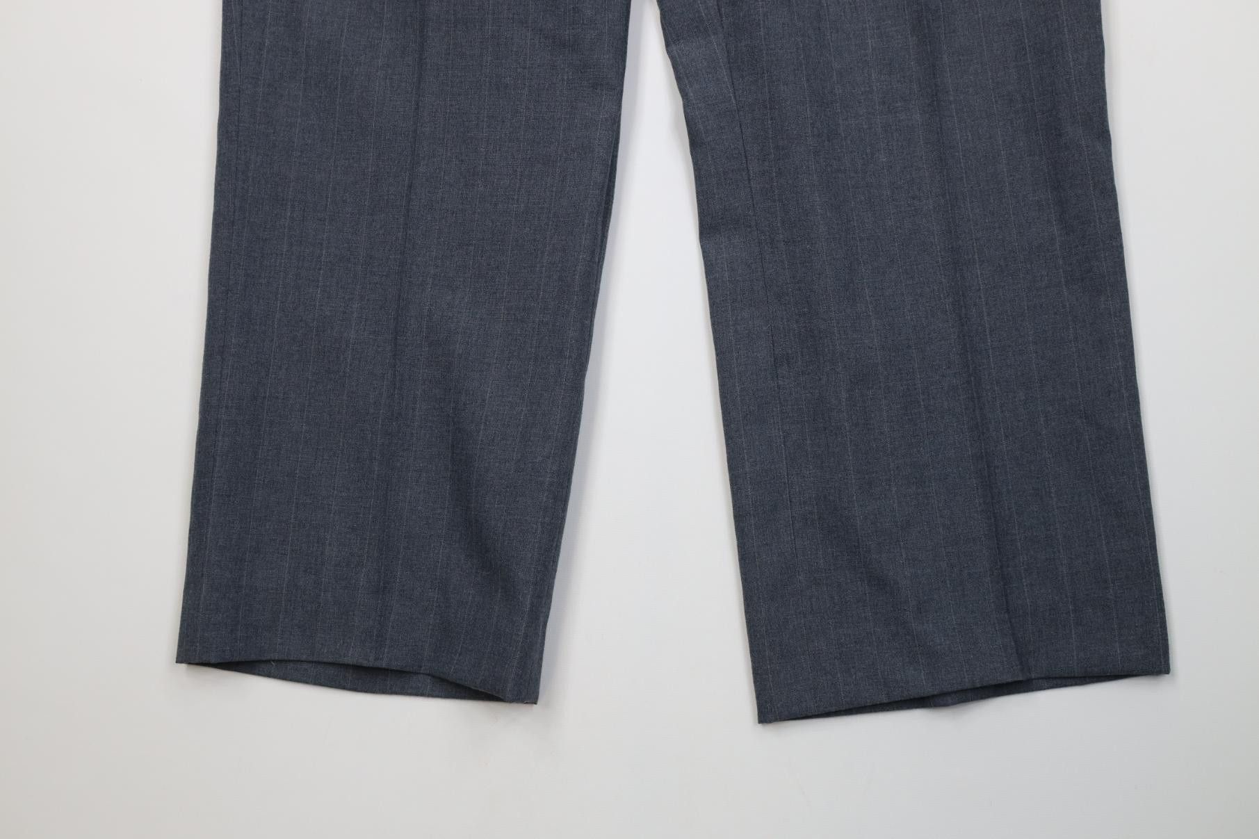 Vintage Vintage 70s Streetwear Knit Striped Wide Leg Chino Pants Size US 36 / EU 52 - 4 Thumbnail